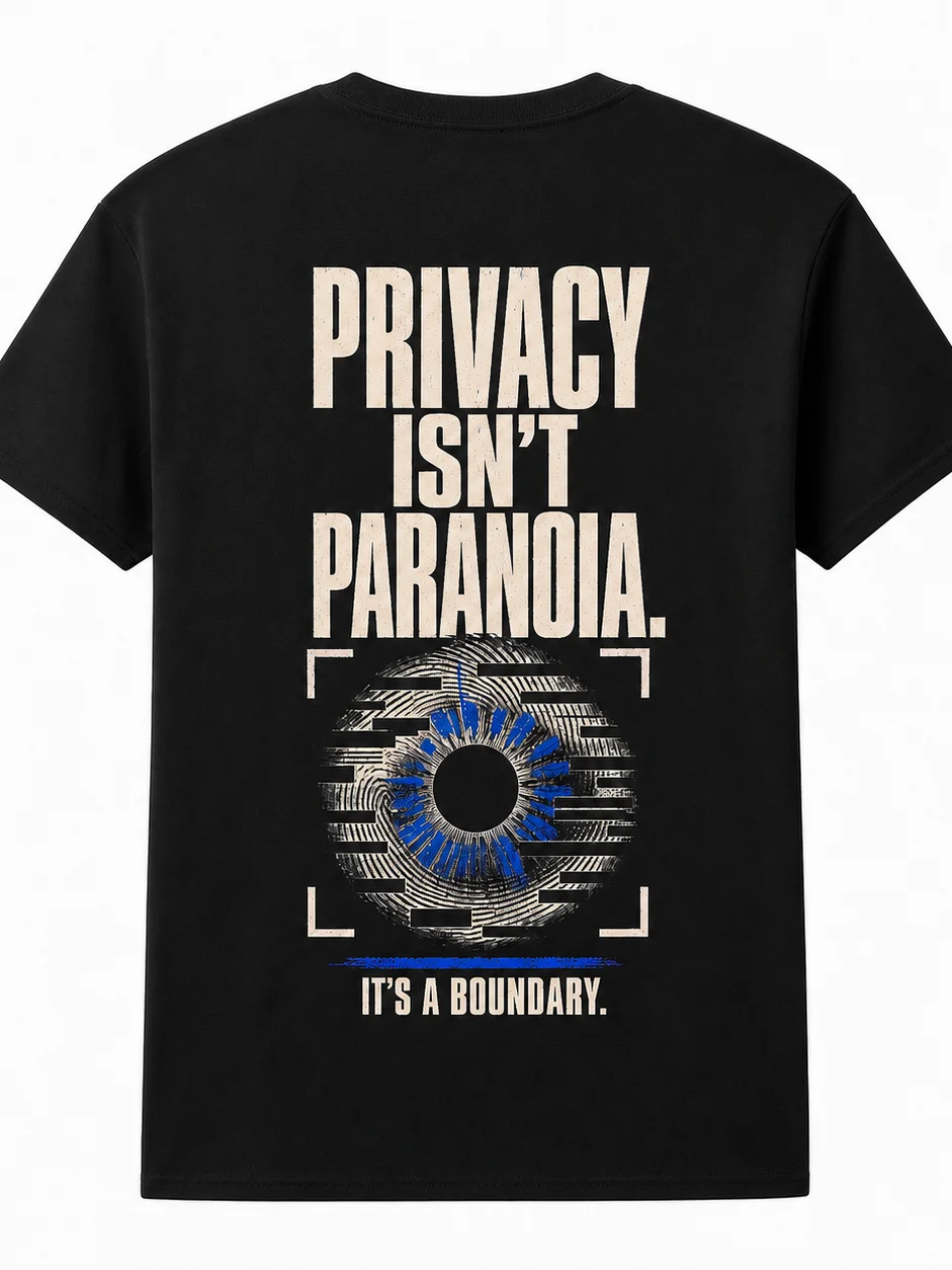 Privacy Is Not Paranoia Graphic Tee product image (1)