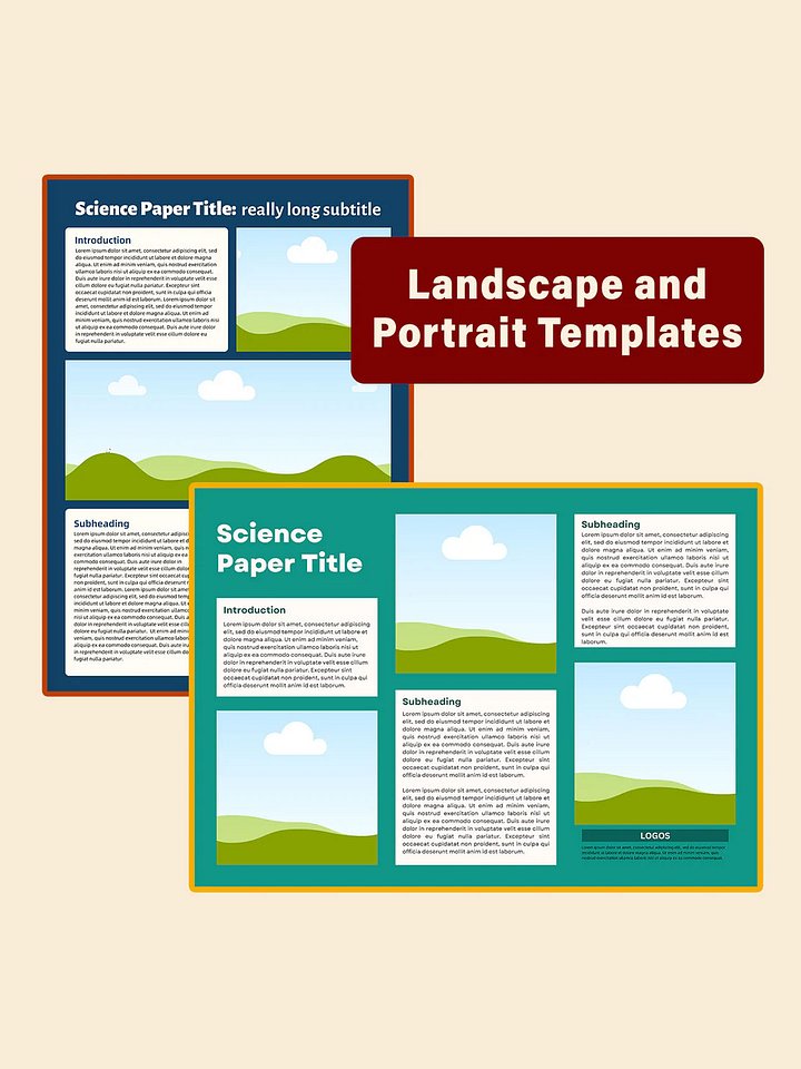 Scientific Research Poster PowerPoint Templates - Graph/Photograph Focus Design Pack product image (2)