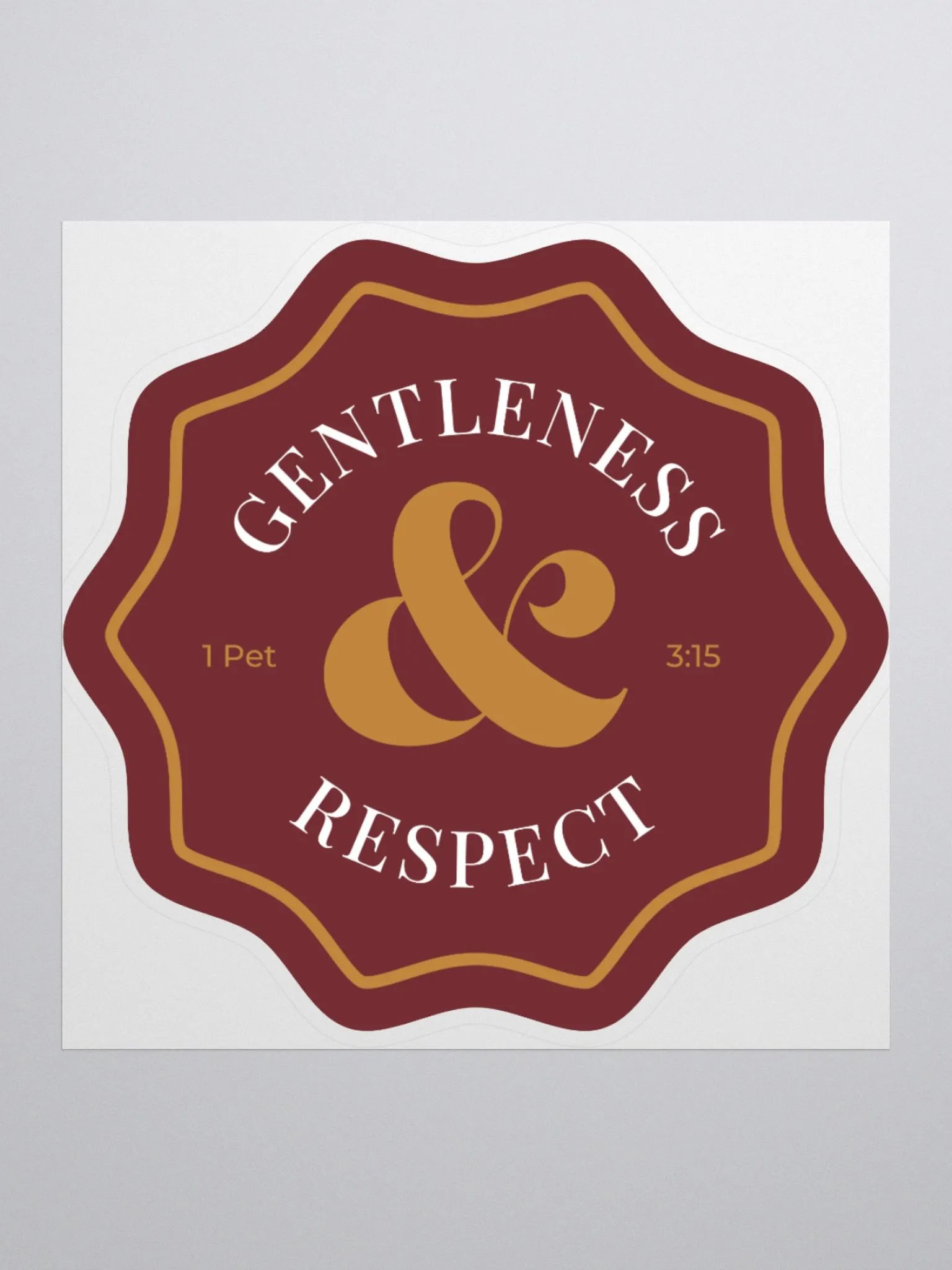 Gentleness & Respect Sticker product image (1)