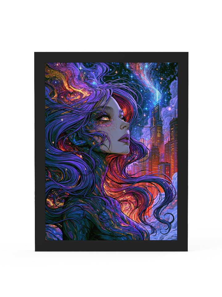 Cosmic Portrait Framed Art Print — Cosmic City Muse