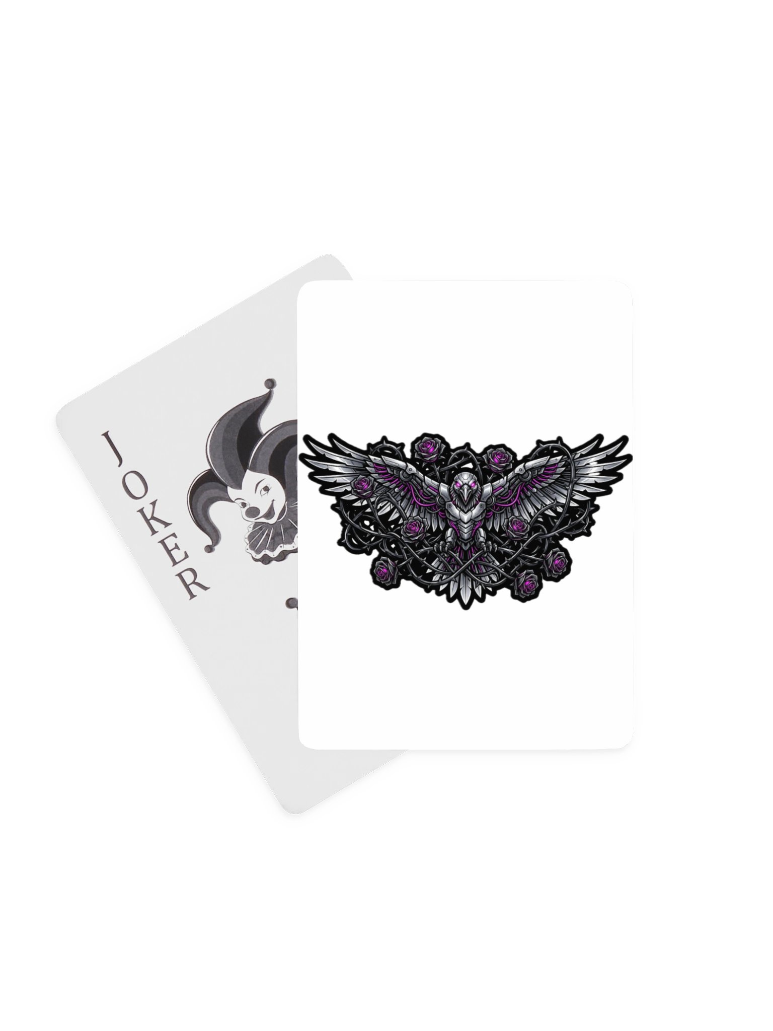 Mechanical Raven Rose Poker Deck product image (1)