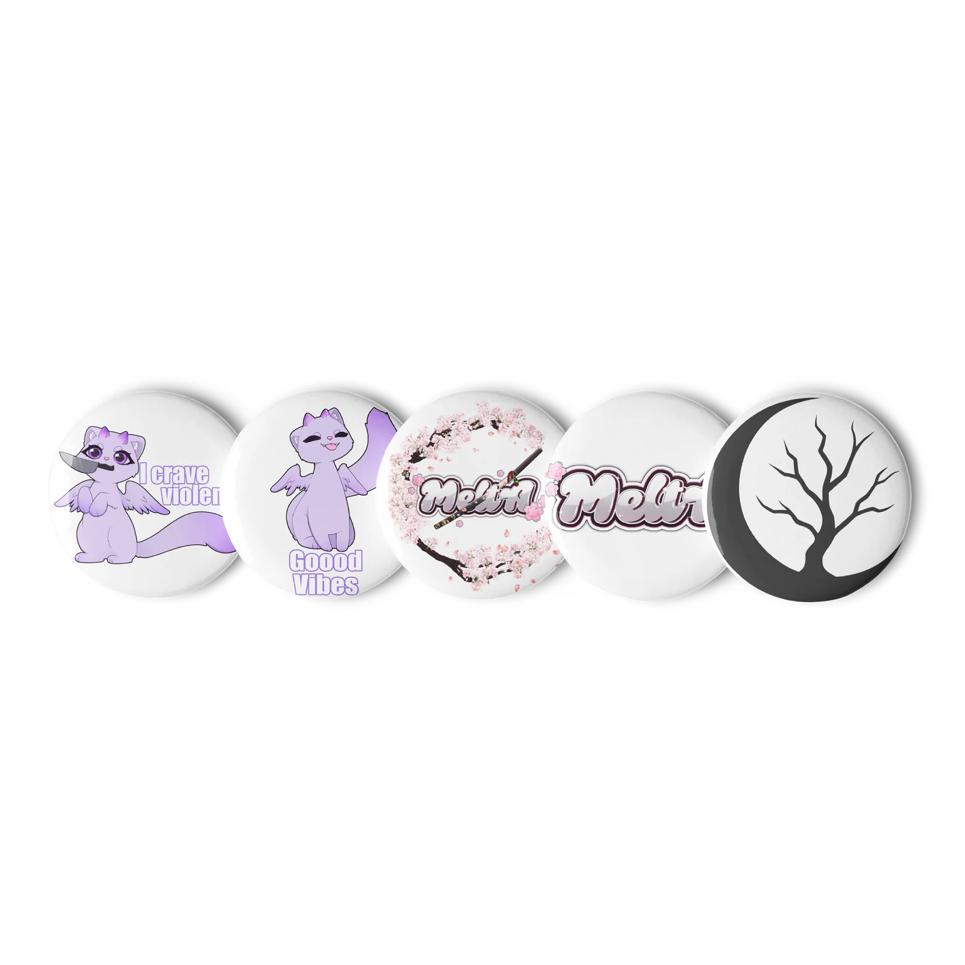 Violent Cravings Pin Button Set product image (1)