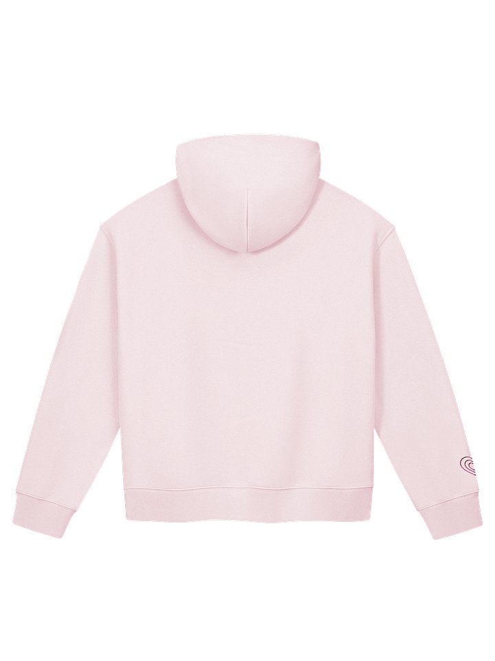 Slightly Cropped Hoodies Baby Pink product image (2)