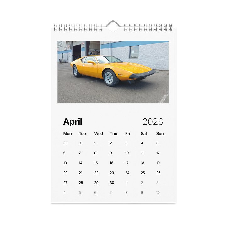 2026 Old Iron Classics Wall Calendar product image (1)