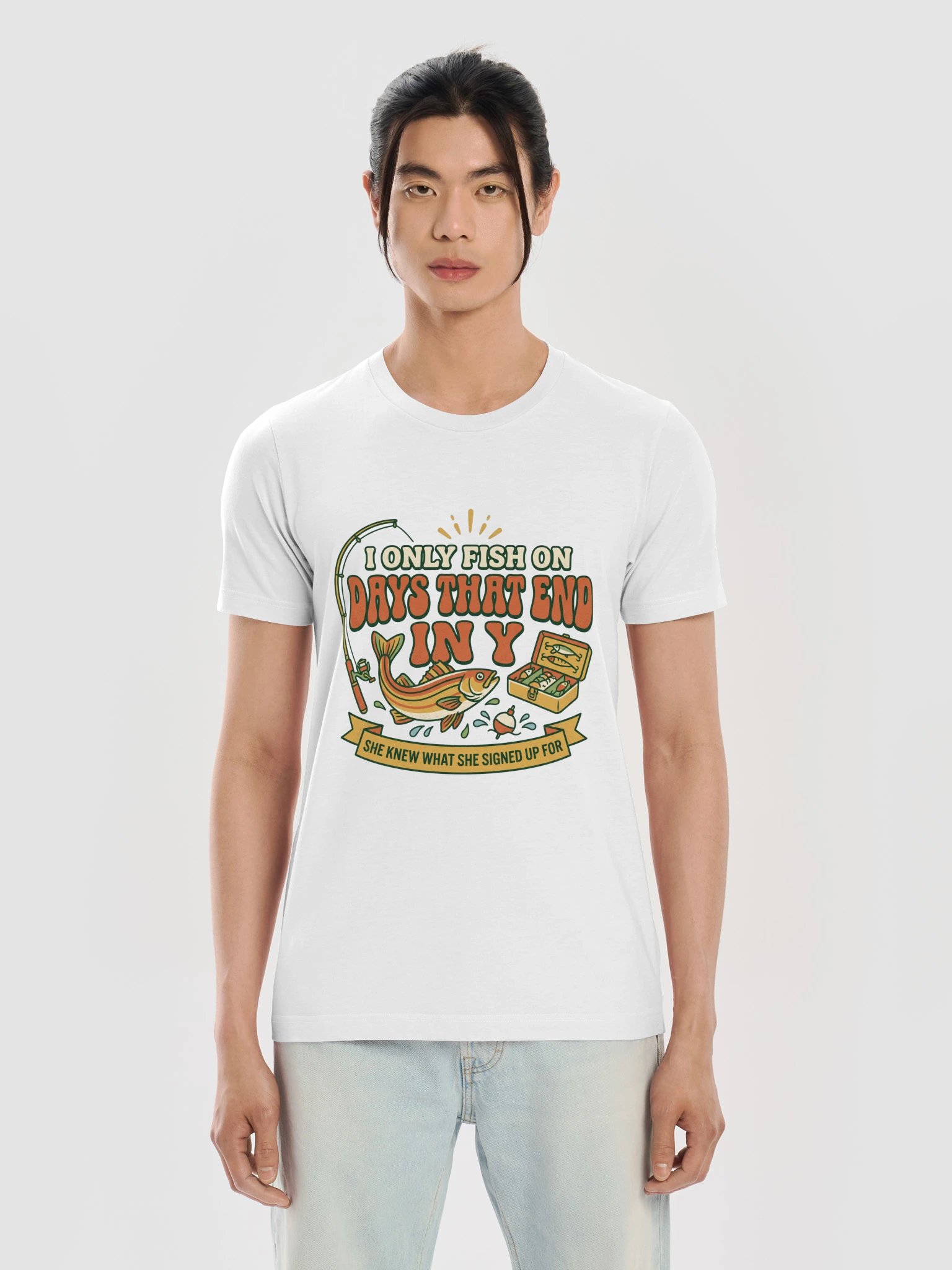 I Only Fish On Days That End In Y Shirt — Funny Fishing Gift For Dad product image (5)