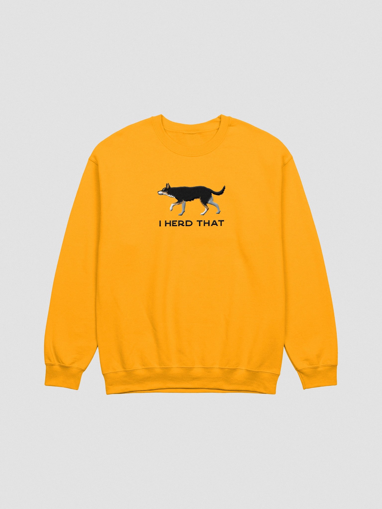 I Herd That Sweatshirt (Embroidered) of an Australian Kelpie(Tricolor) product image (4)