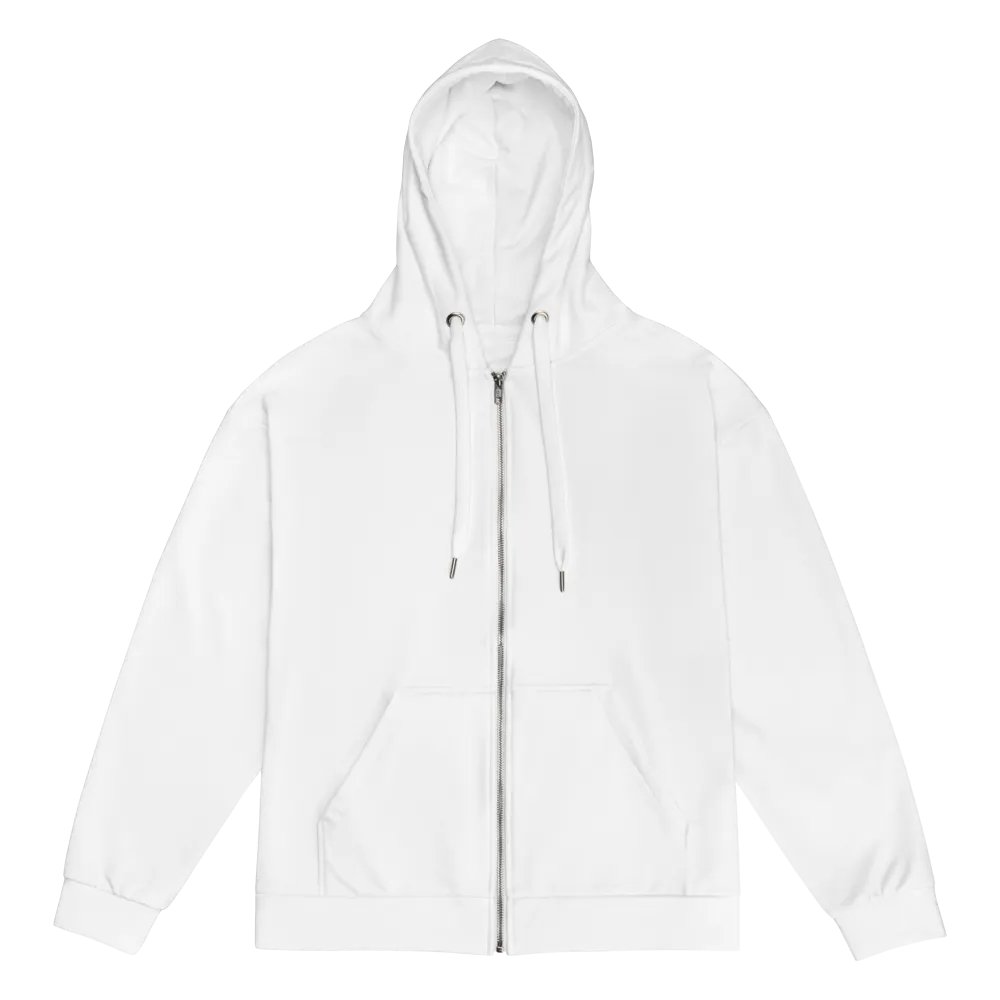 Zenith Eco-Friendly Unisex Zip Hoodie with Premium Hood Design - White product image (3)