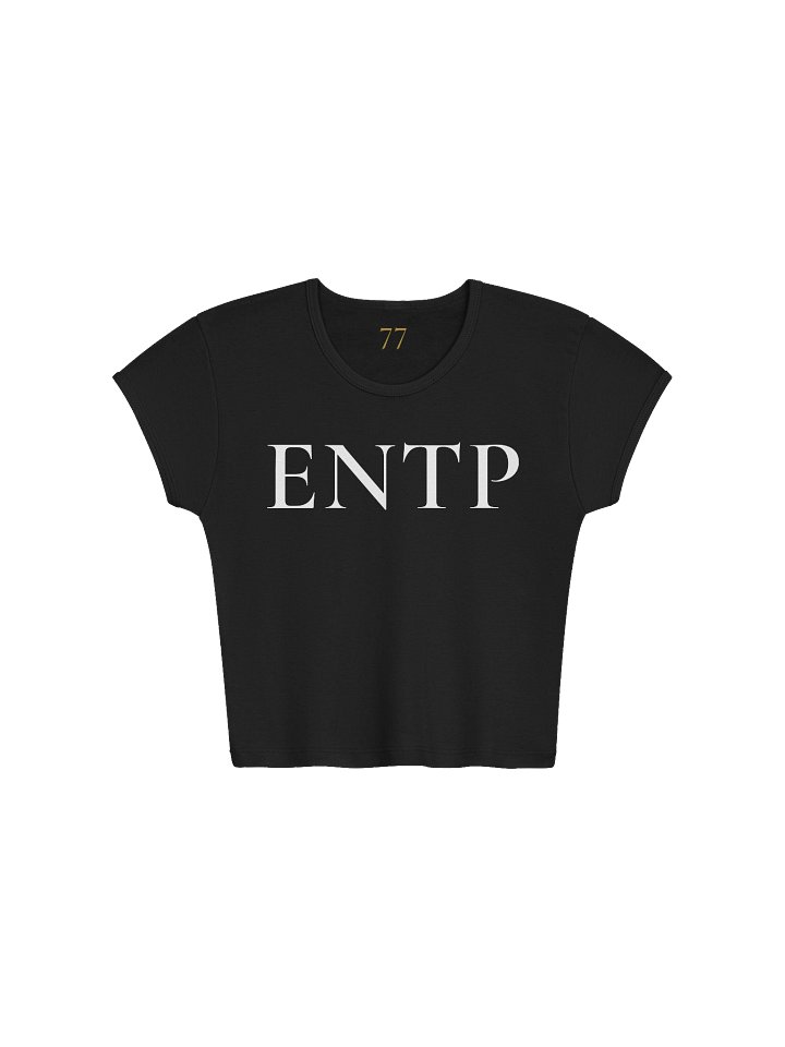 ENTP Women's Ribbed Baby Tee Crop Top – The Debater | 77Scenarios product image (2)