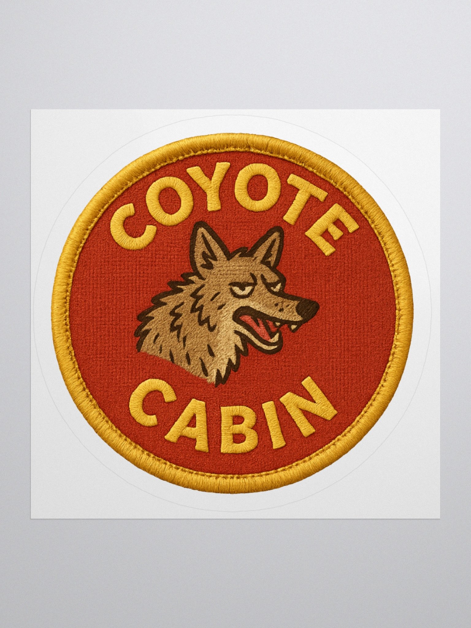 COYOTE CABIN STICKER BADGE product image (1)