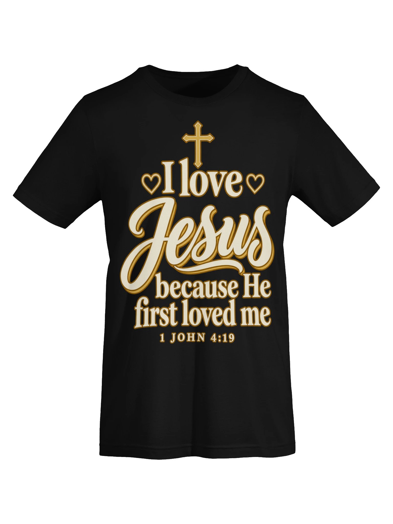I Love Jesus Because He First Loved Me. Bella+Canvas T-Shirt product image (5)