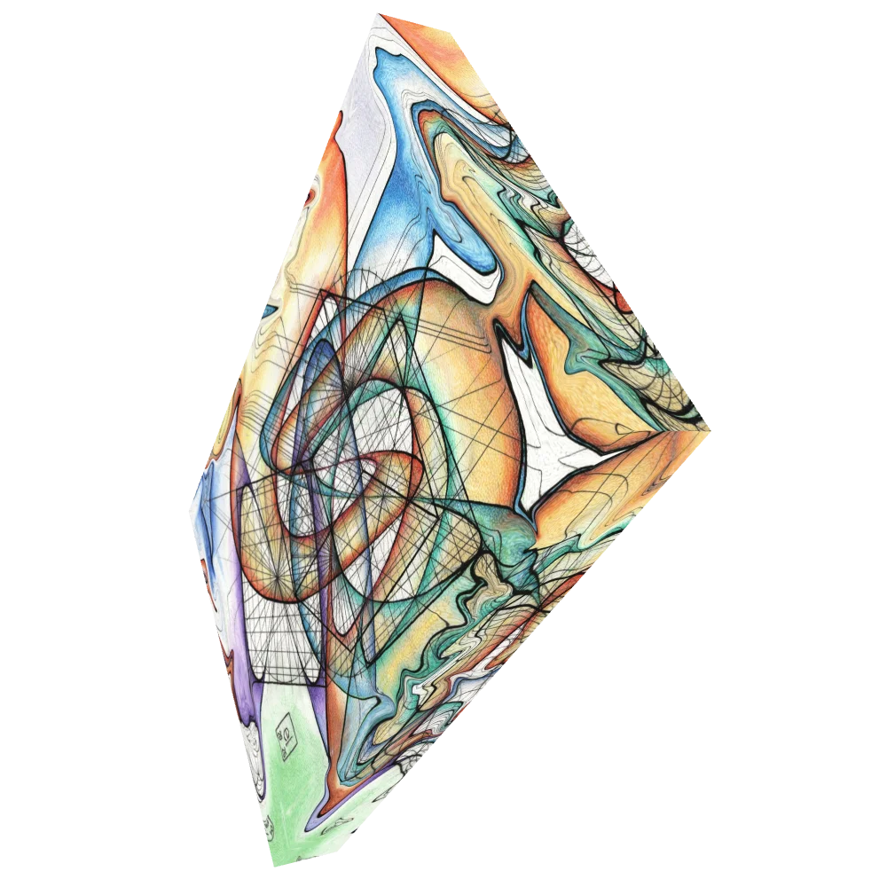 Translucent Heart - Geometric Art Canvas Print product image (2)