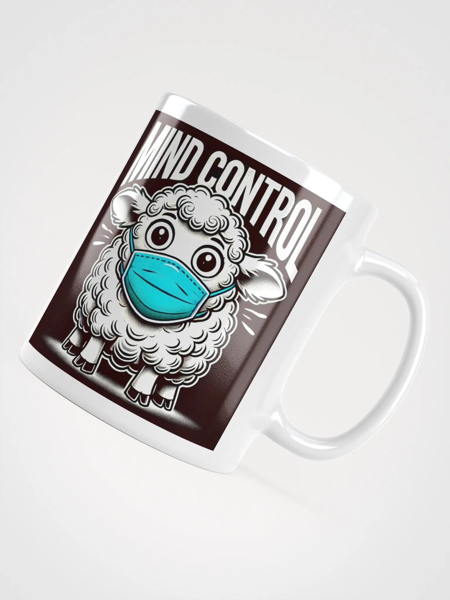 MASKED SHEEP - MIND CONTROL MUG WT product image (4)