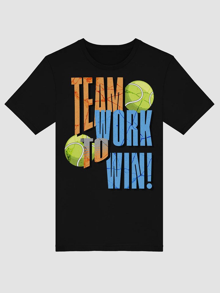 Team Work To Win Tennis Winning Textured T-Shirt product image (1)