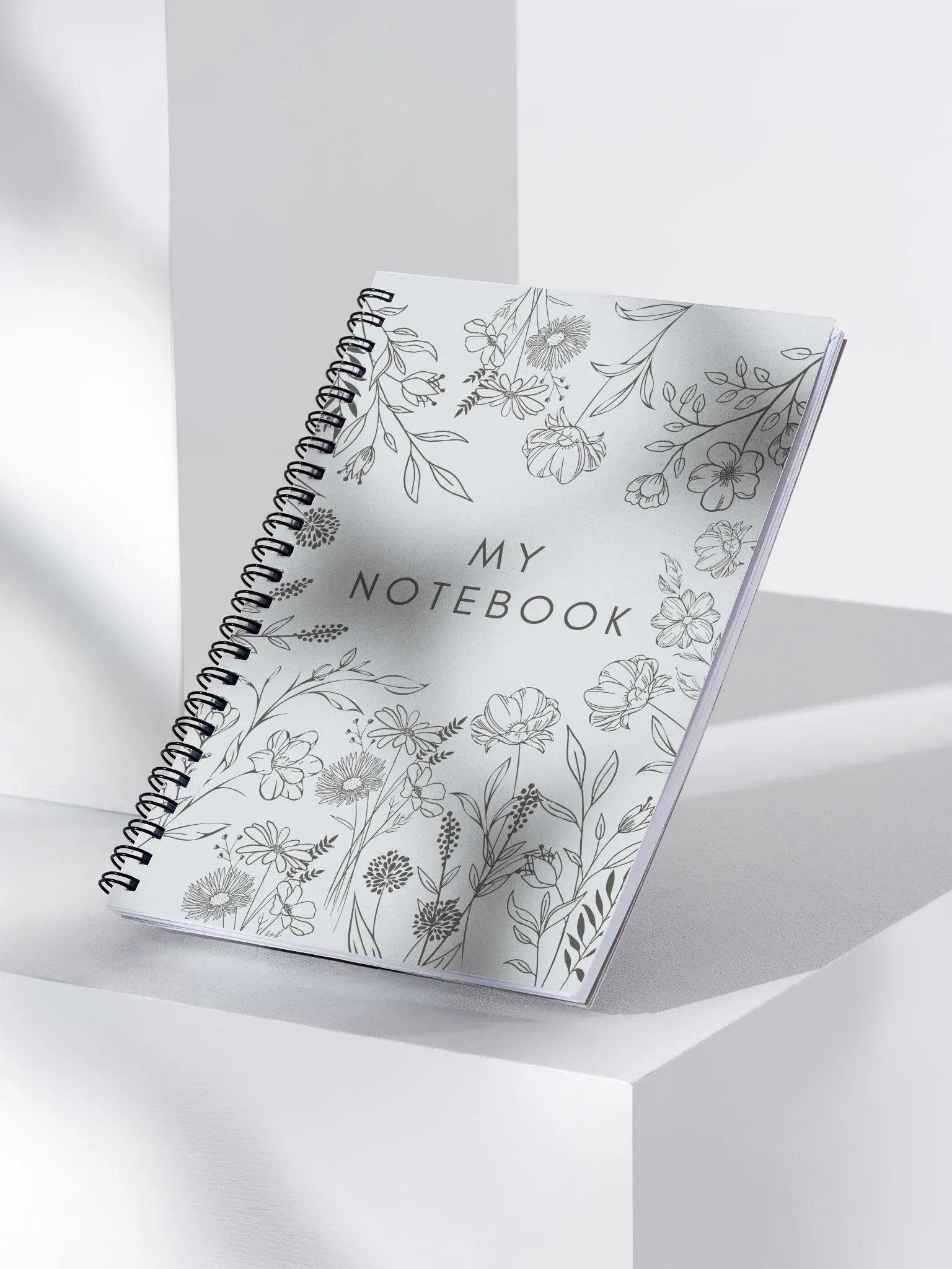 Floral Frame Spiral Notebook product image (3)