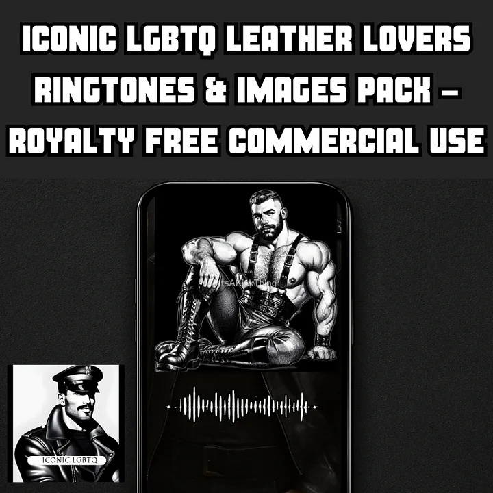 Iconic LGBTQ Royalty Free “Leather Lovers: The Iconic Ringtone Ritual Pack” product image (1)