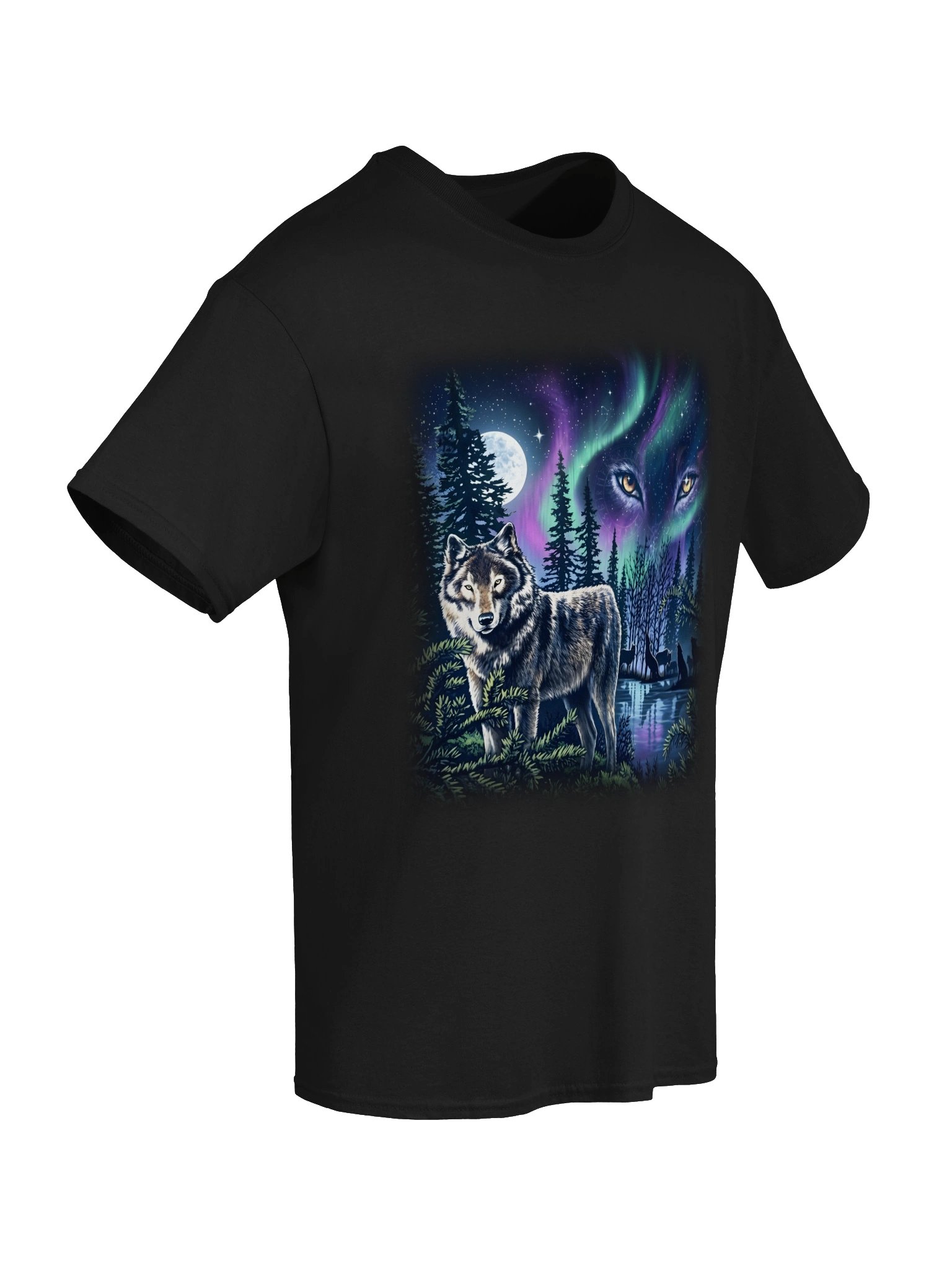 Aurora Wolf Night Tee product image (6)