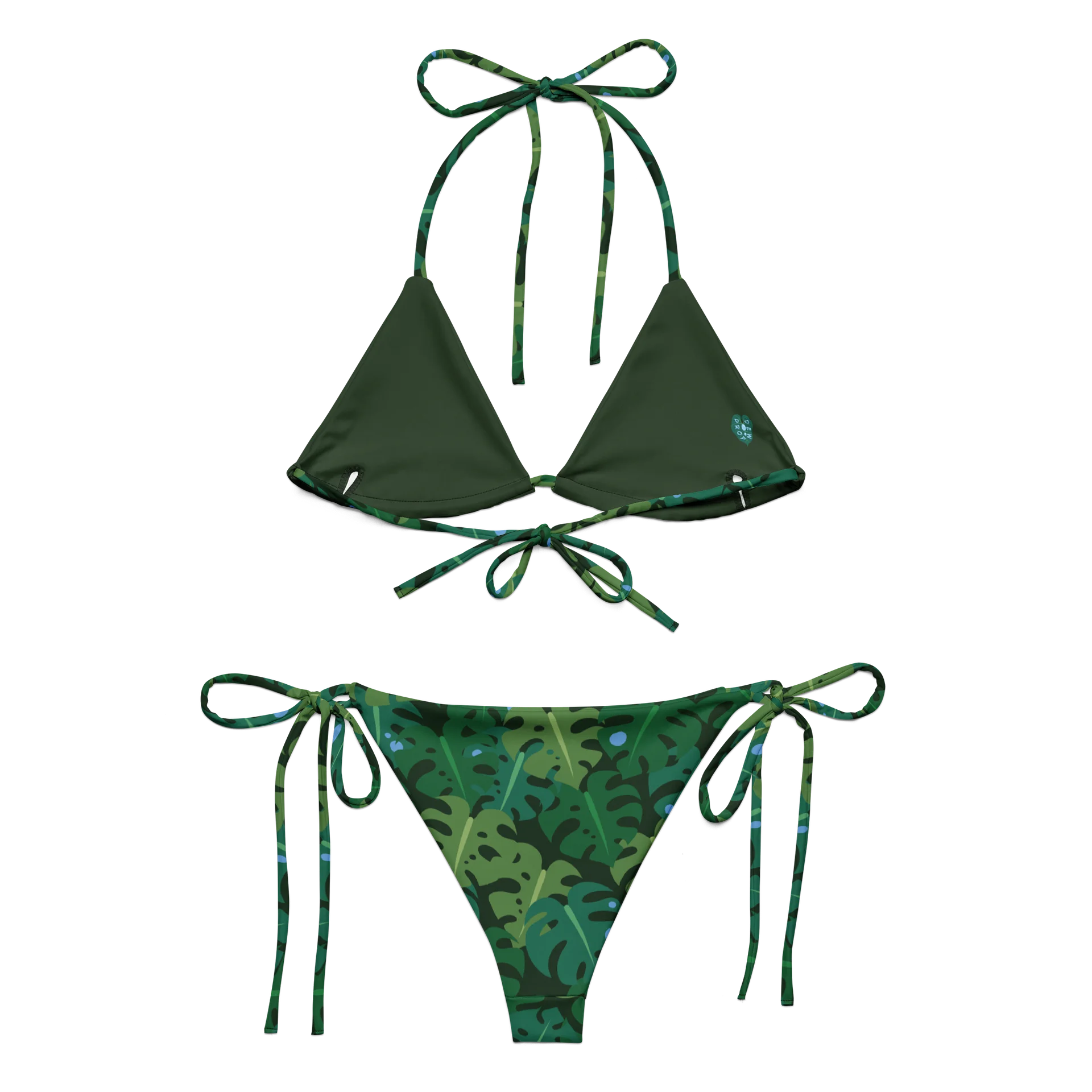 Jungle Leaves String Bikini product image (2)