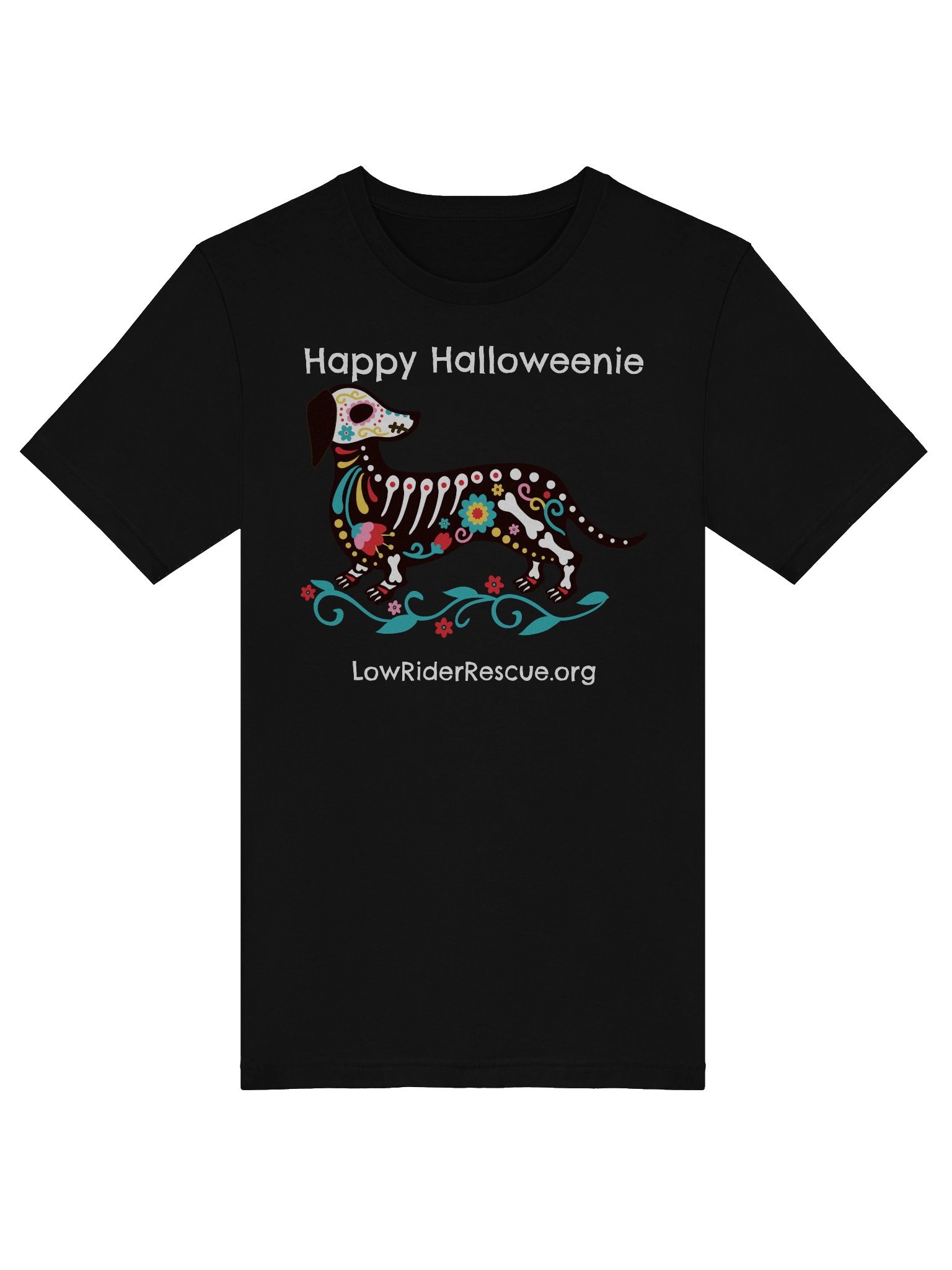 Happy Halloweenie Dachshund Skeleton T product image (33)