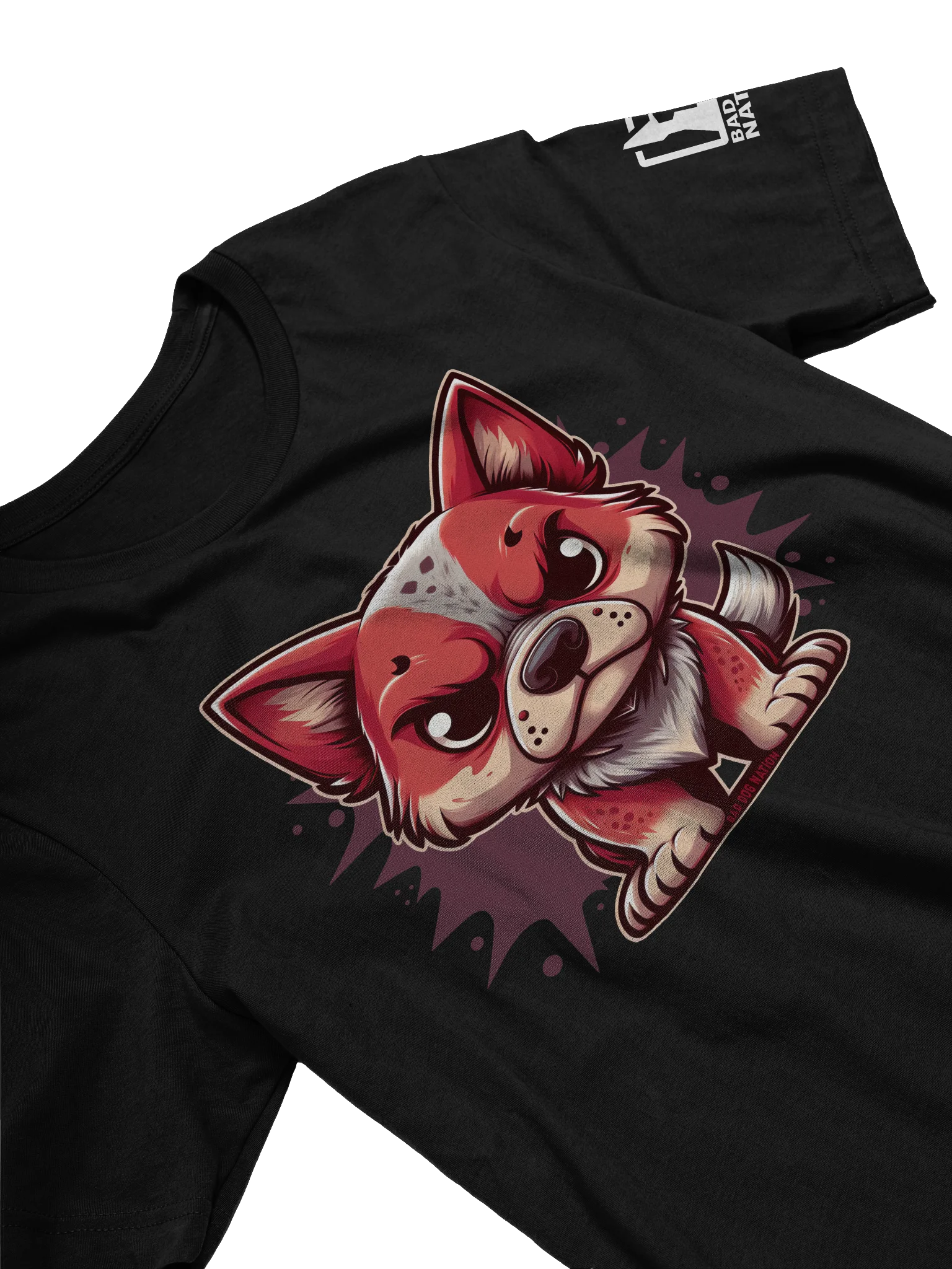 Australian Cattle Dog/Red Heeler Angry Pup - Premium Unisex T-shirt product image (2)