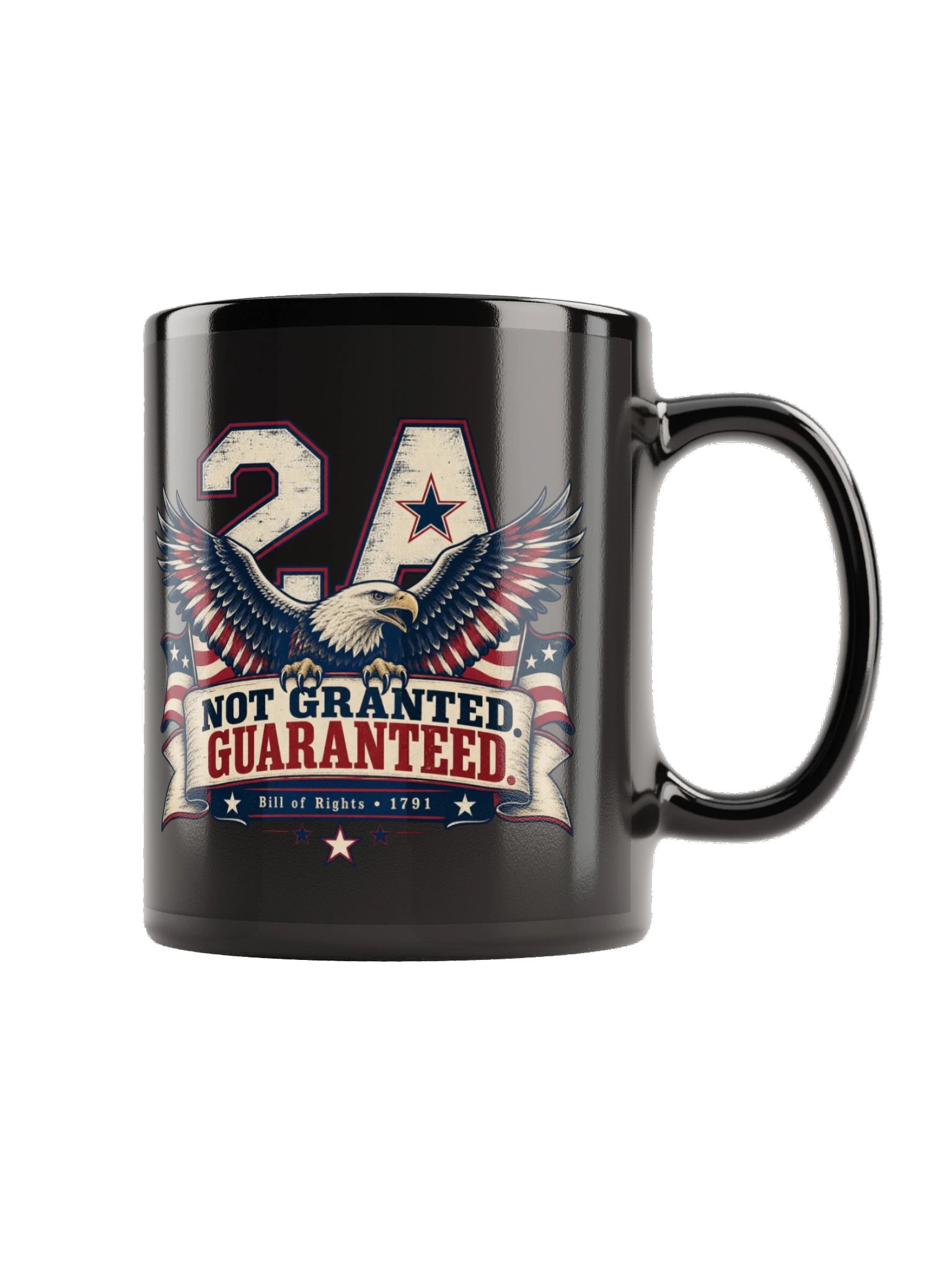 Black Glossy Mug, Not Granted Guaranteed product image (9)