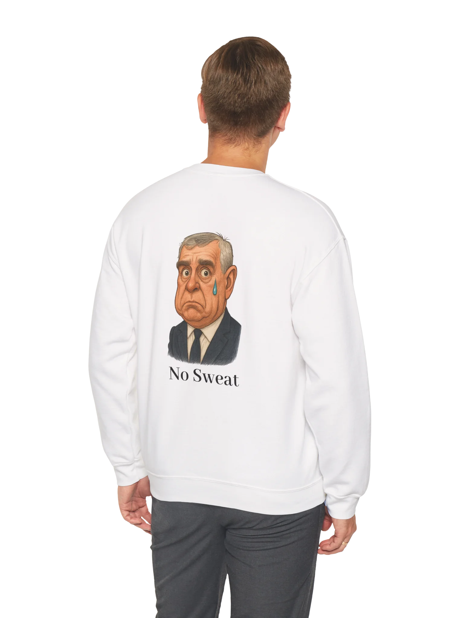 Royal Parody – “No Sweat” Premium Unisex Crewneck Sweatshirt | As Never Collection product image (16)