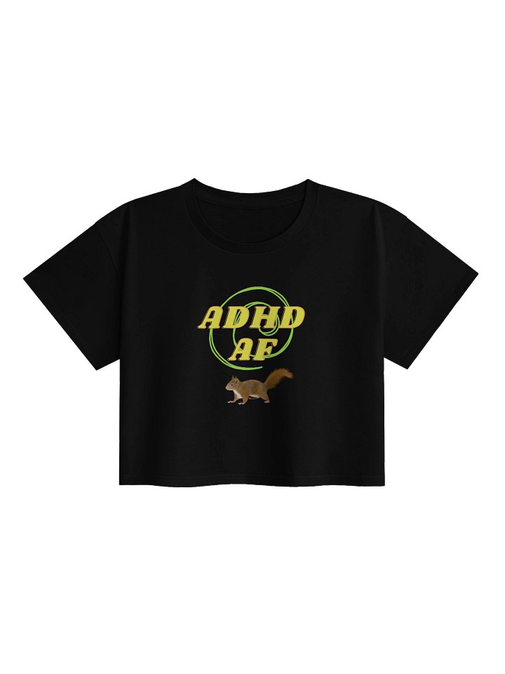 ADHD AF Green Swirl Crop Top product image (1)