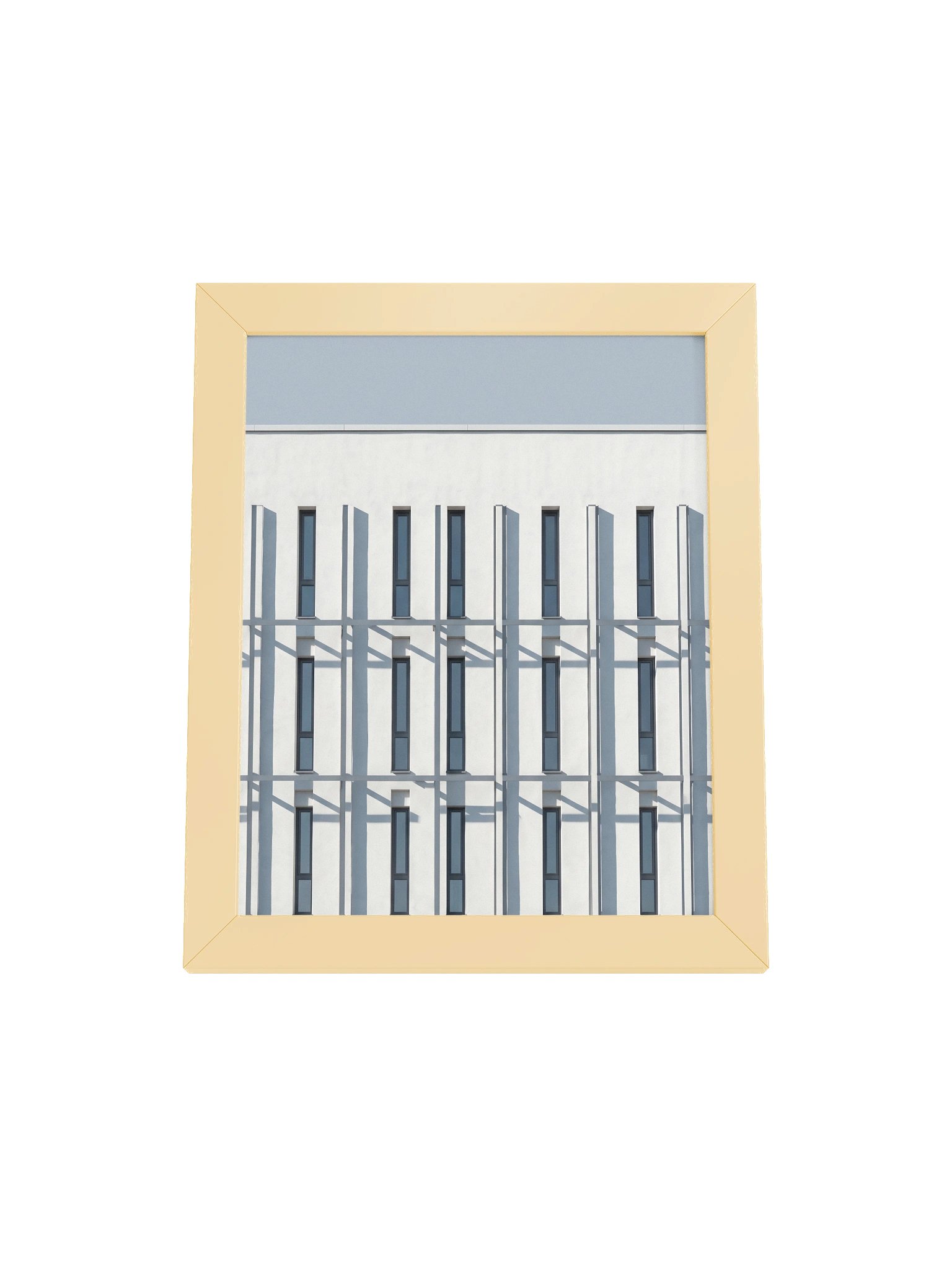 Window Grid - Minimalist Geometric Architectural Wall Art product image (2)