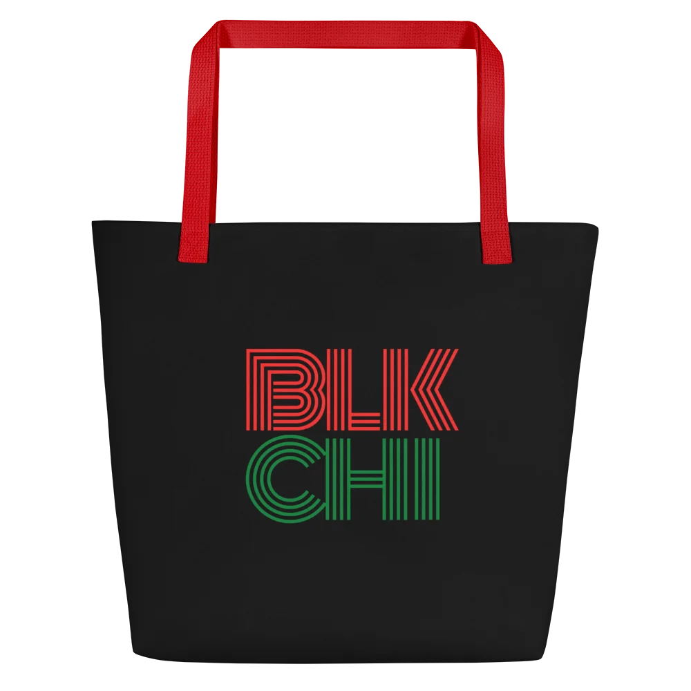 Large Blockline Tote - Rooted Red product image (1)