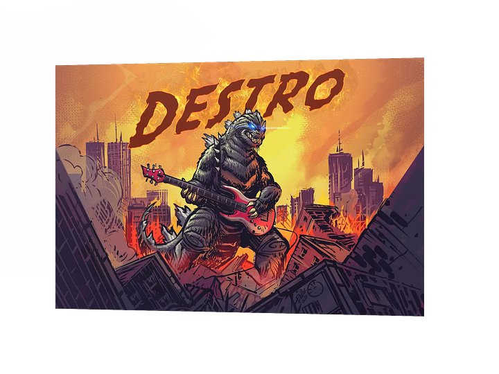 Rock Zilla Matte Poster product image (1)