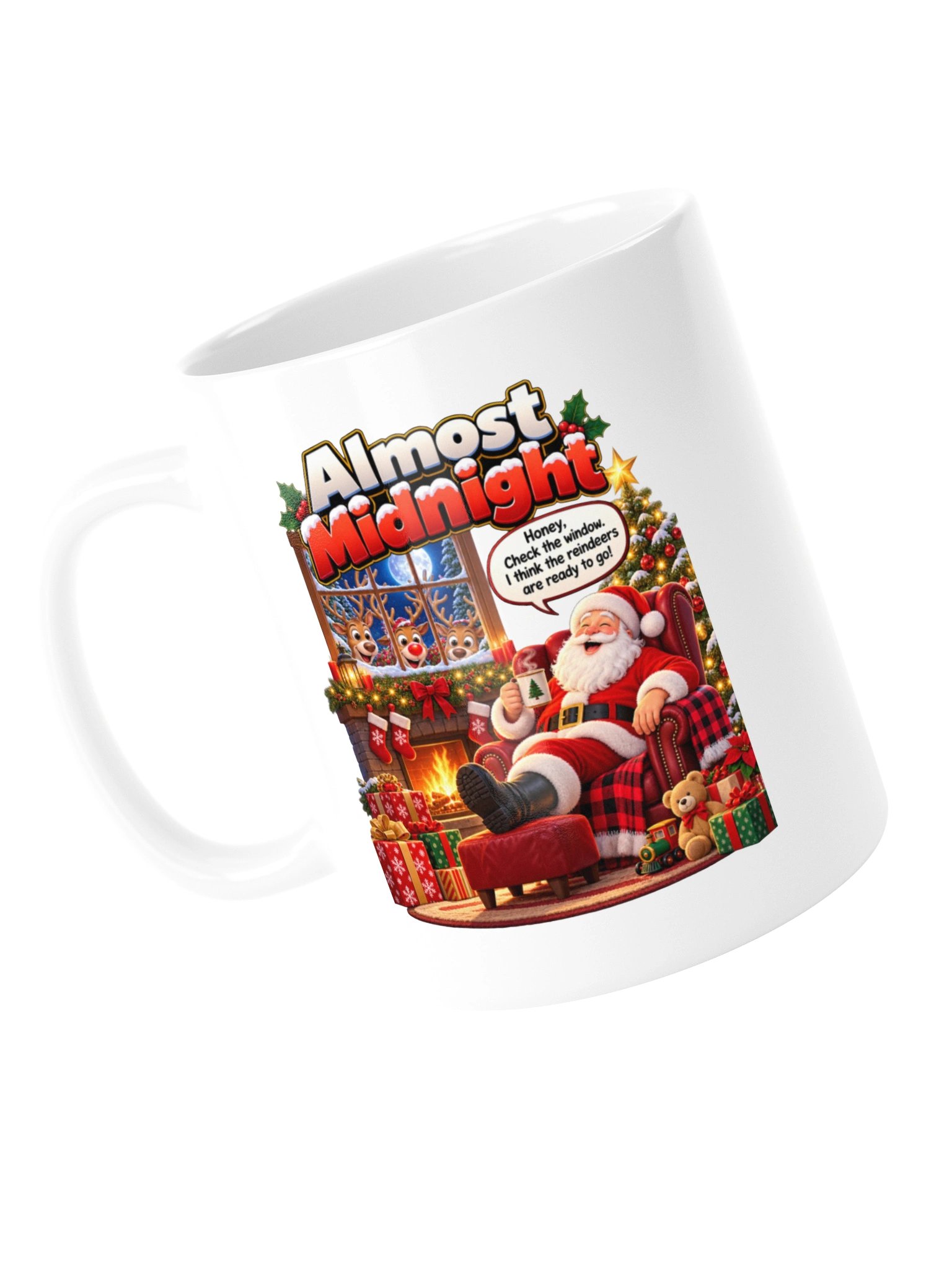 ALMOST MIDNIGHT — THE REINDEER ARE READY! MUG product image (14)