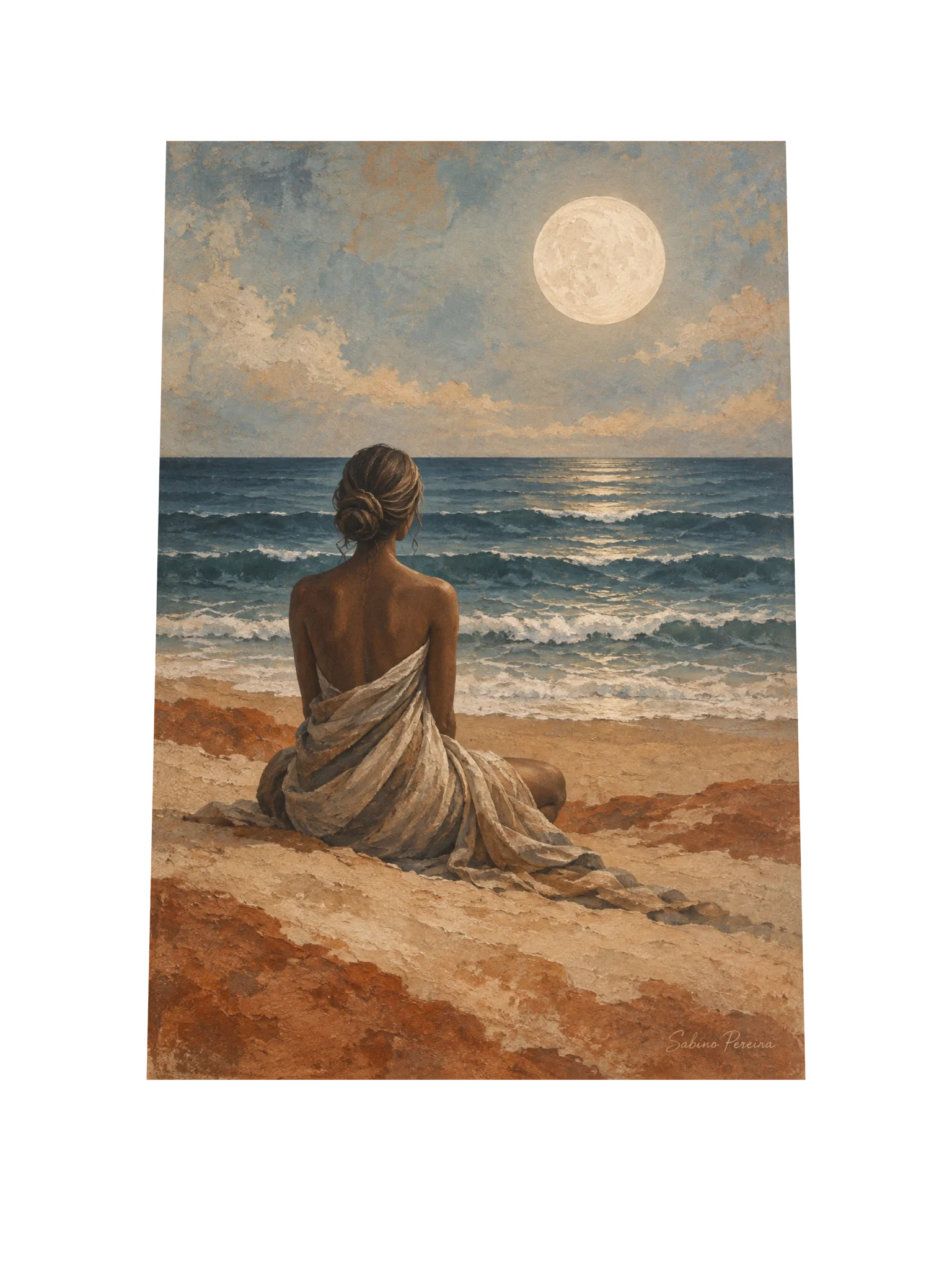 Moon Over the Water by Sabino Pereira Studio
