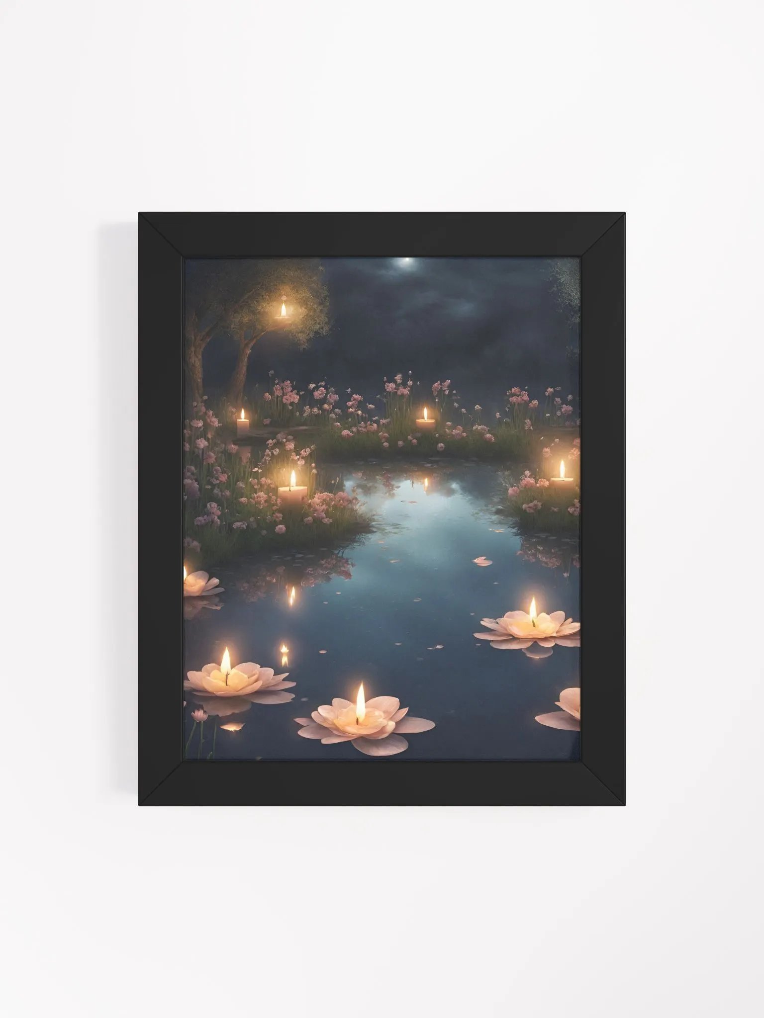 Floating Votives Framed Art product image (21)