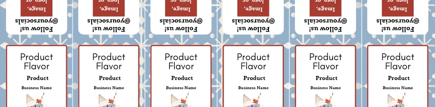 Snowflake Sky Label Templates Bundle product image (2)