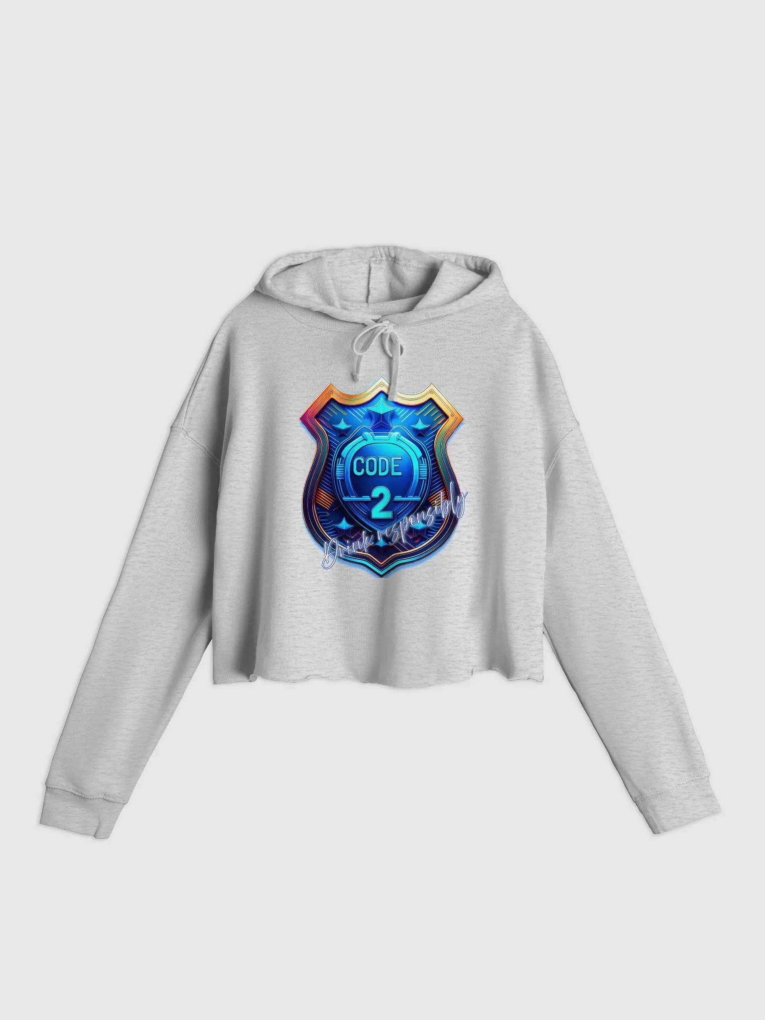 Code 2 - Ladies' Crop Top Hoodie product image (13)