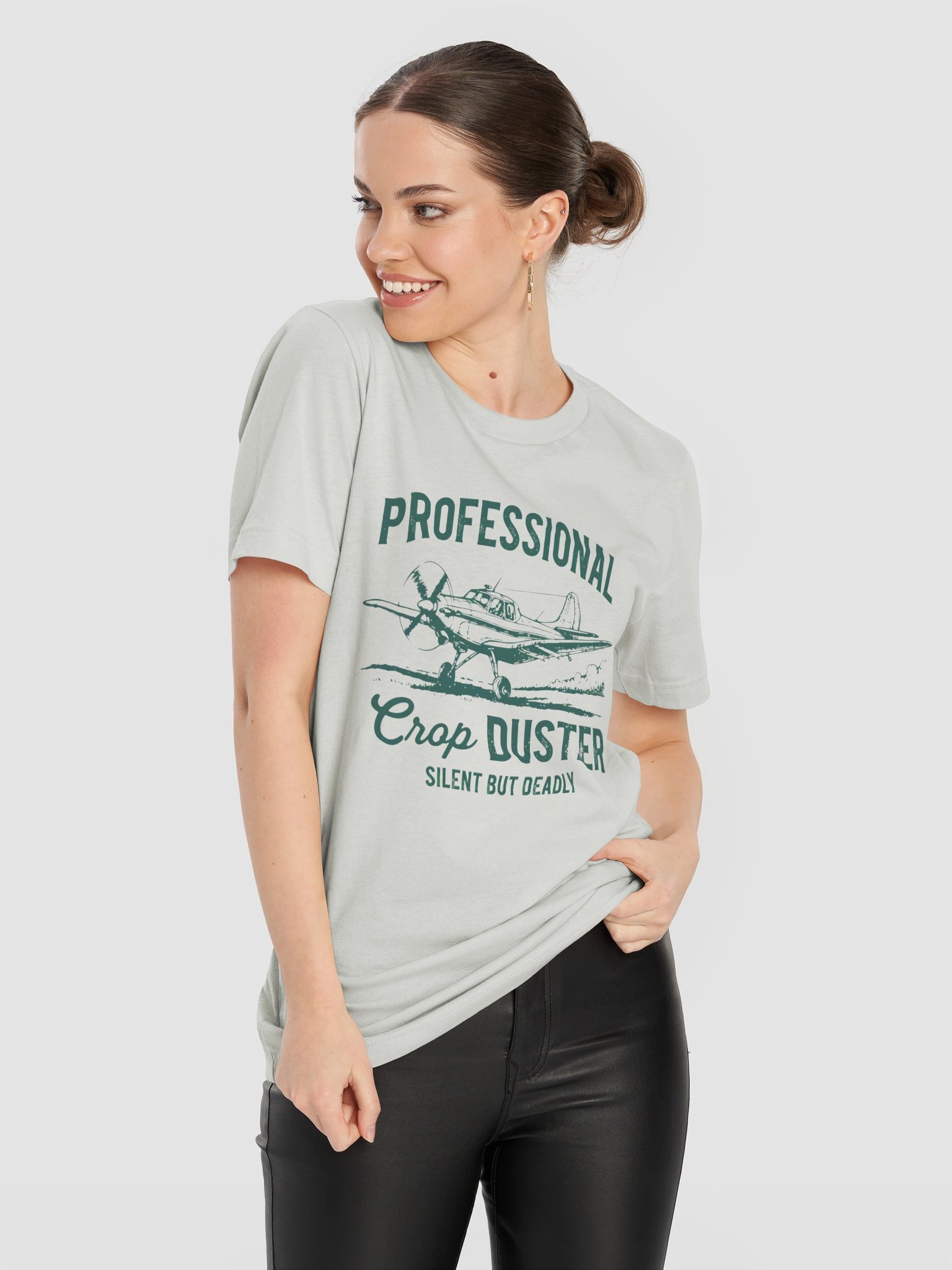 Professional Crop Duster T-Shirt | Silent But Deadly Funny Aviation Tee product image (51)