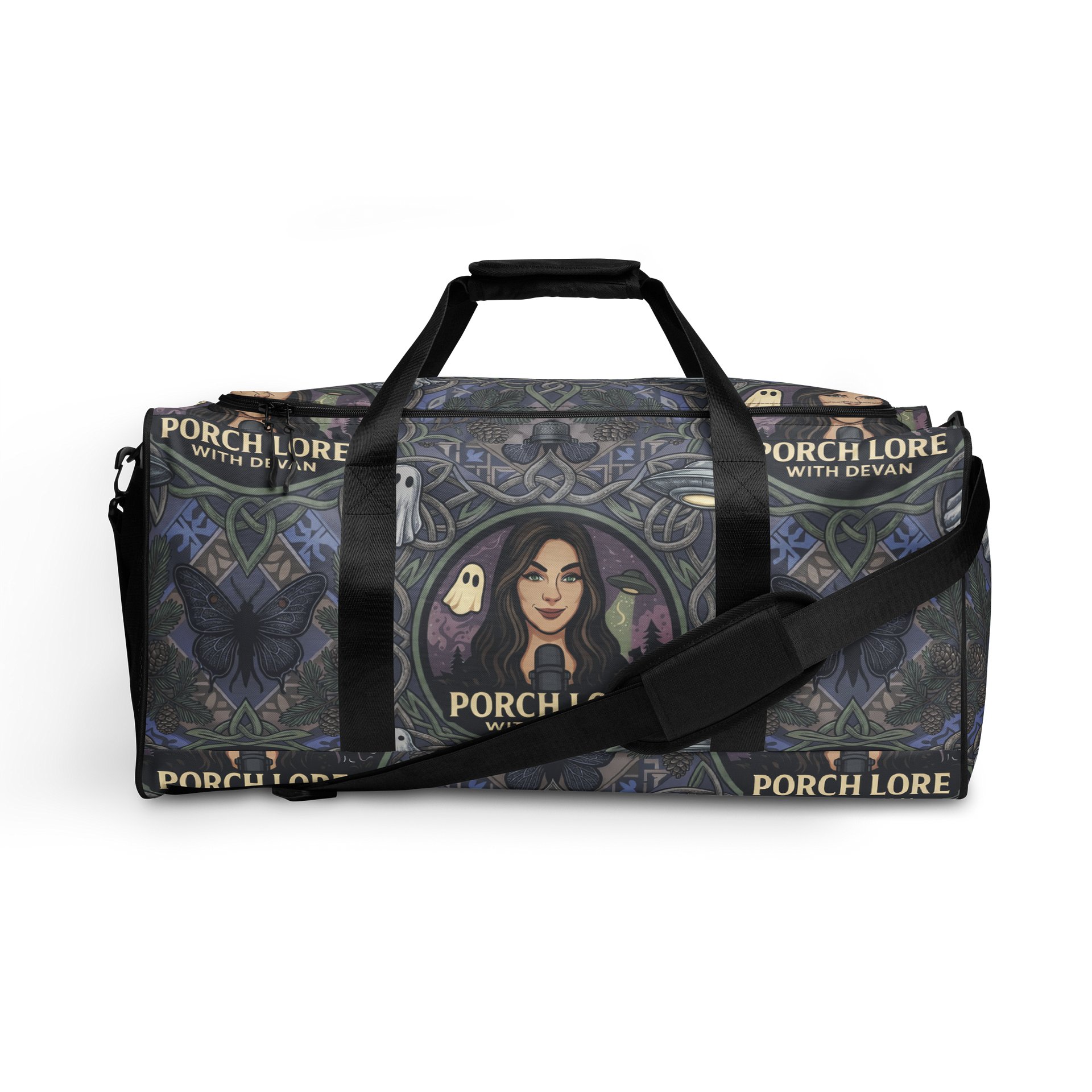 PORCH LORE DEVAN PERIWINKLE MOTH DUFFLE BAG product image (1)