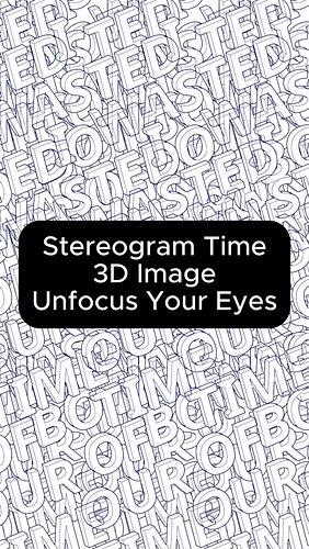 Stereogram Time. Can you read it?