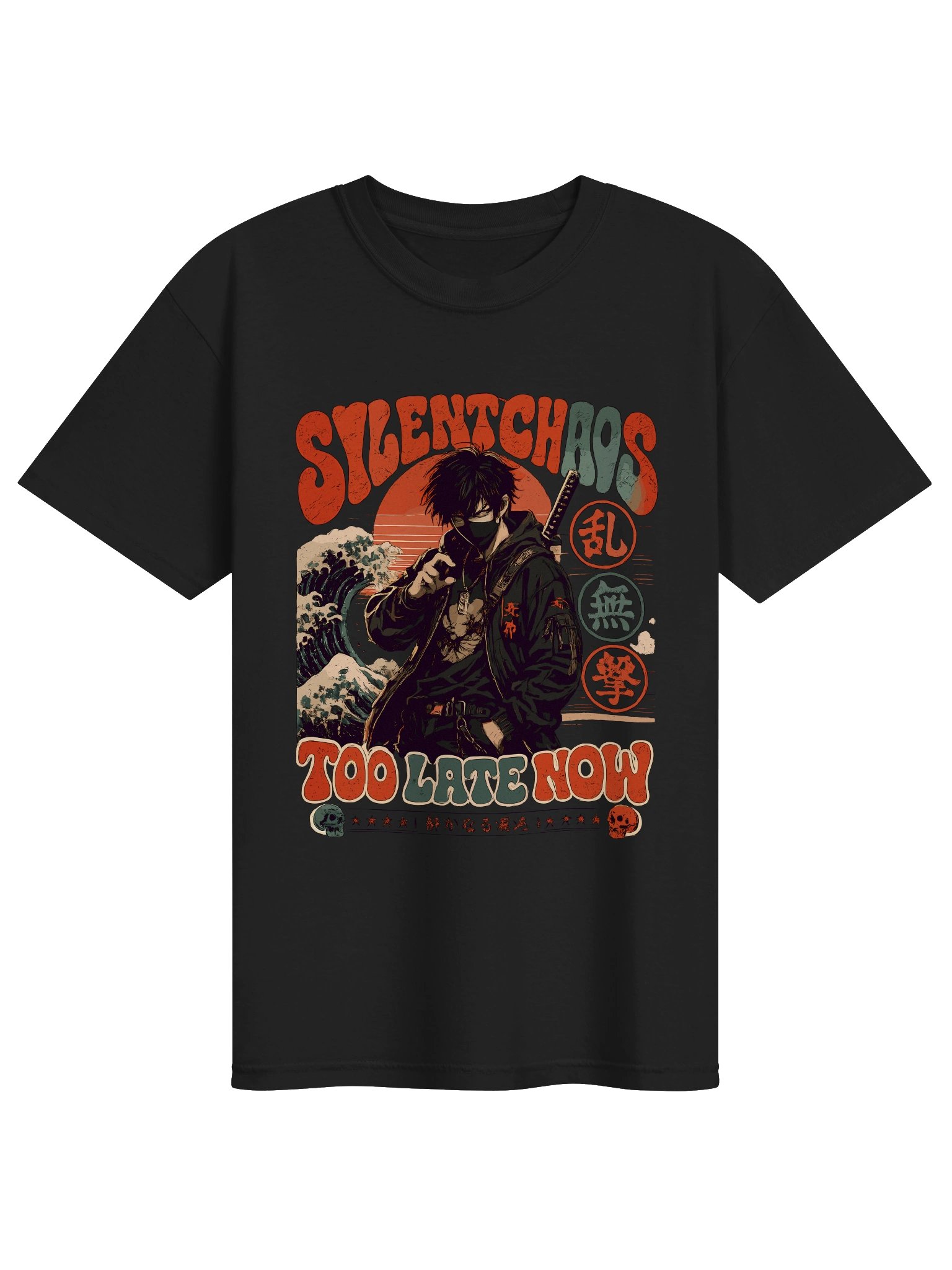 SILENT CHAOS — Katana Wave Anime Tee product image (1)