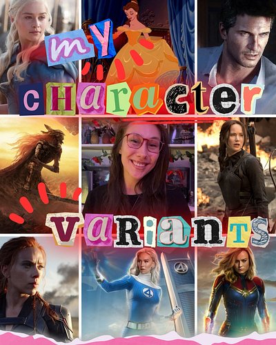 Time to join the #mycharactervariants trend! This one was so much fun to put together. As you can see, I love me some dragons...