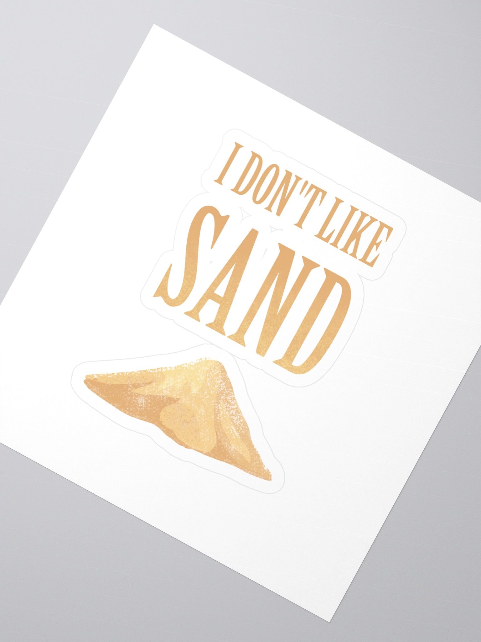 I Don’t Like Sand Sticker product image (2)