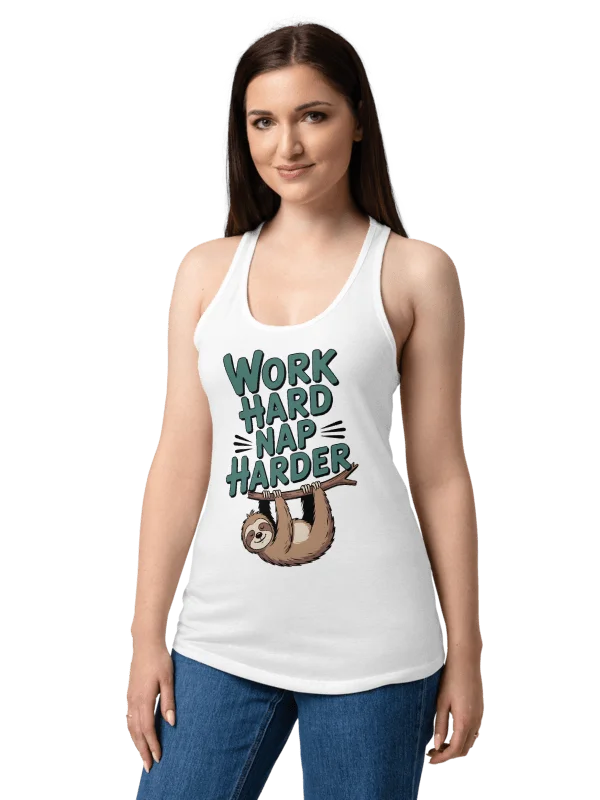Work Hard Nap Harder Non-Sacral Tank Top product image (19)