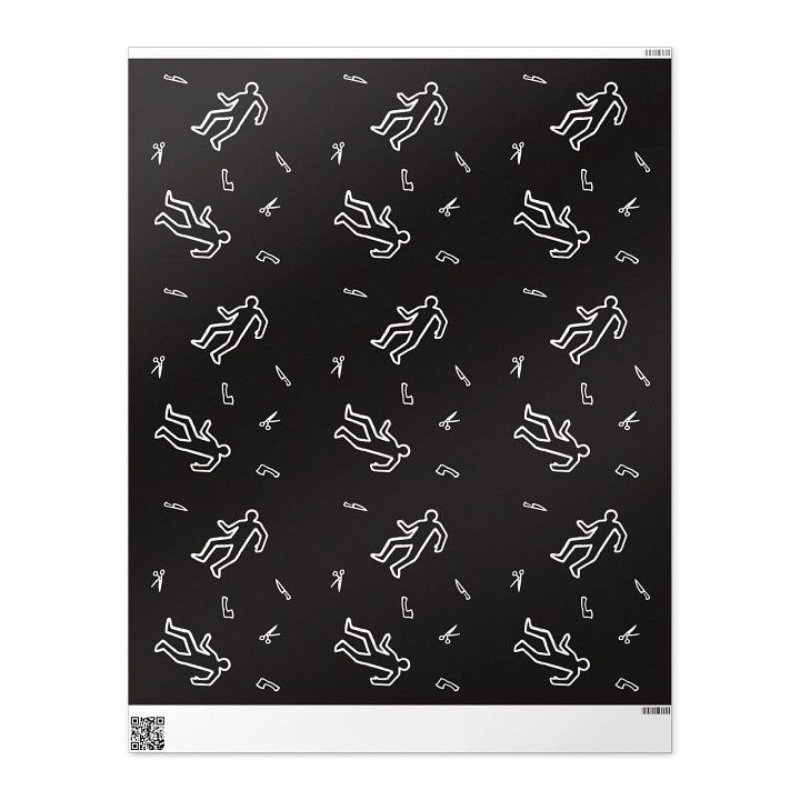 Blood and Bones gift wrap paper product image (2)