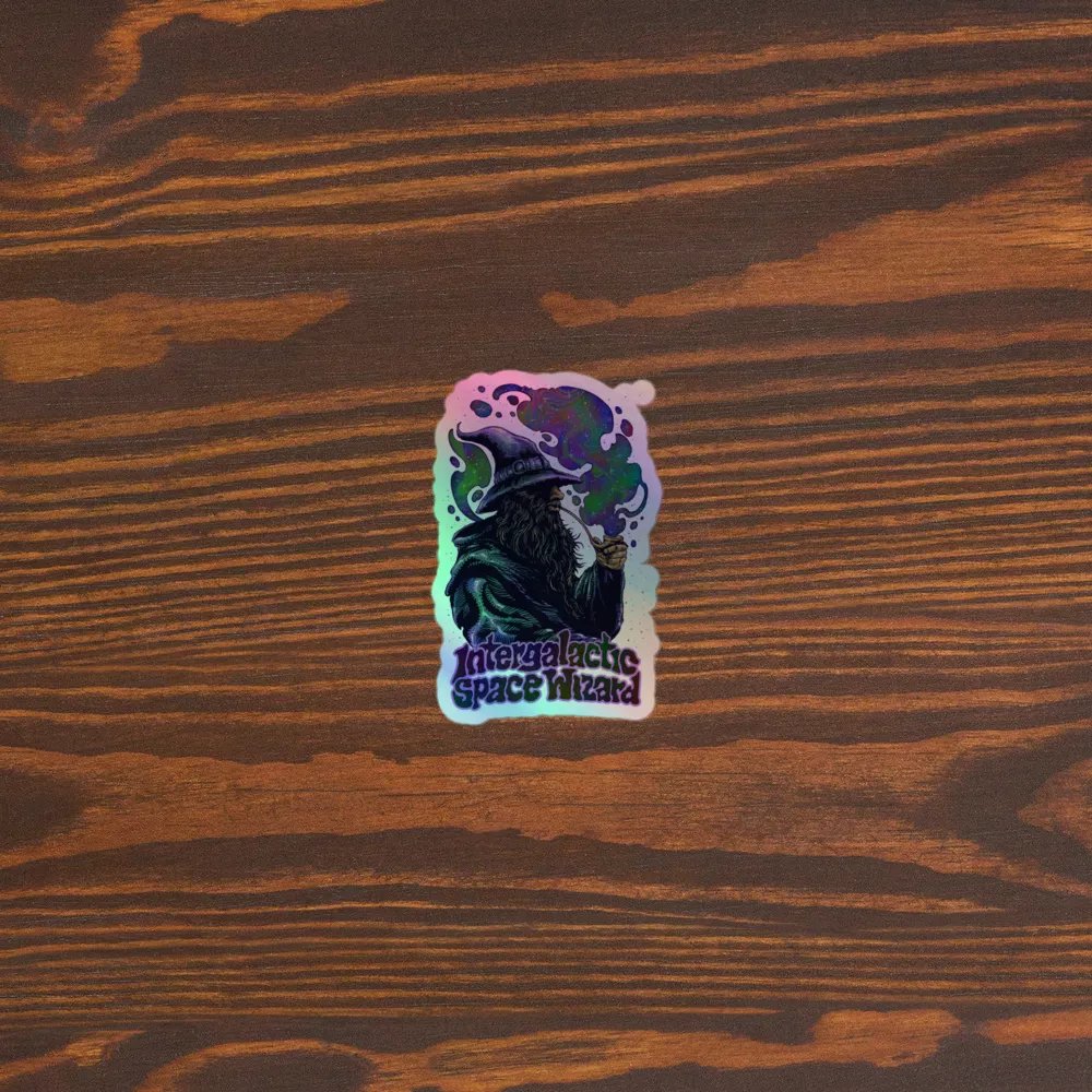 Intergalactic Space Wizard - Holgraphic Sticker product image (3)