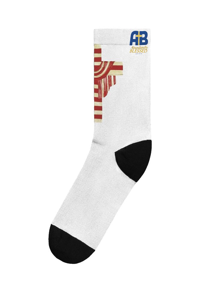 Patriotic Cross Sustainable Crew Socks product image (1)