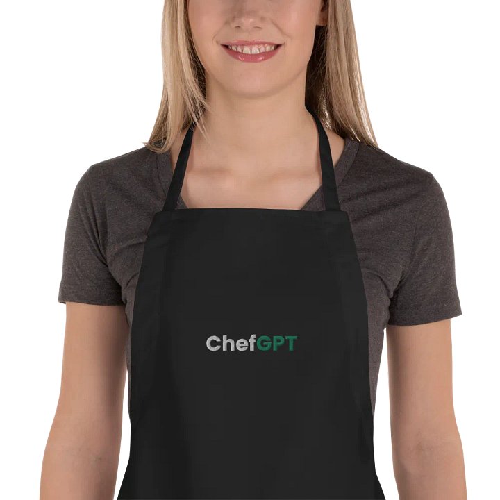 Black ChefGPT Apron product image (1)