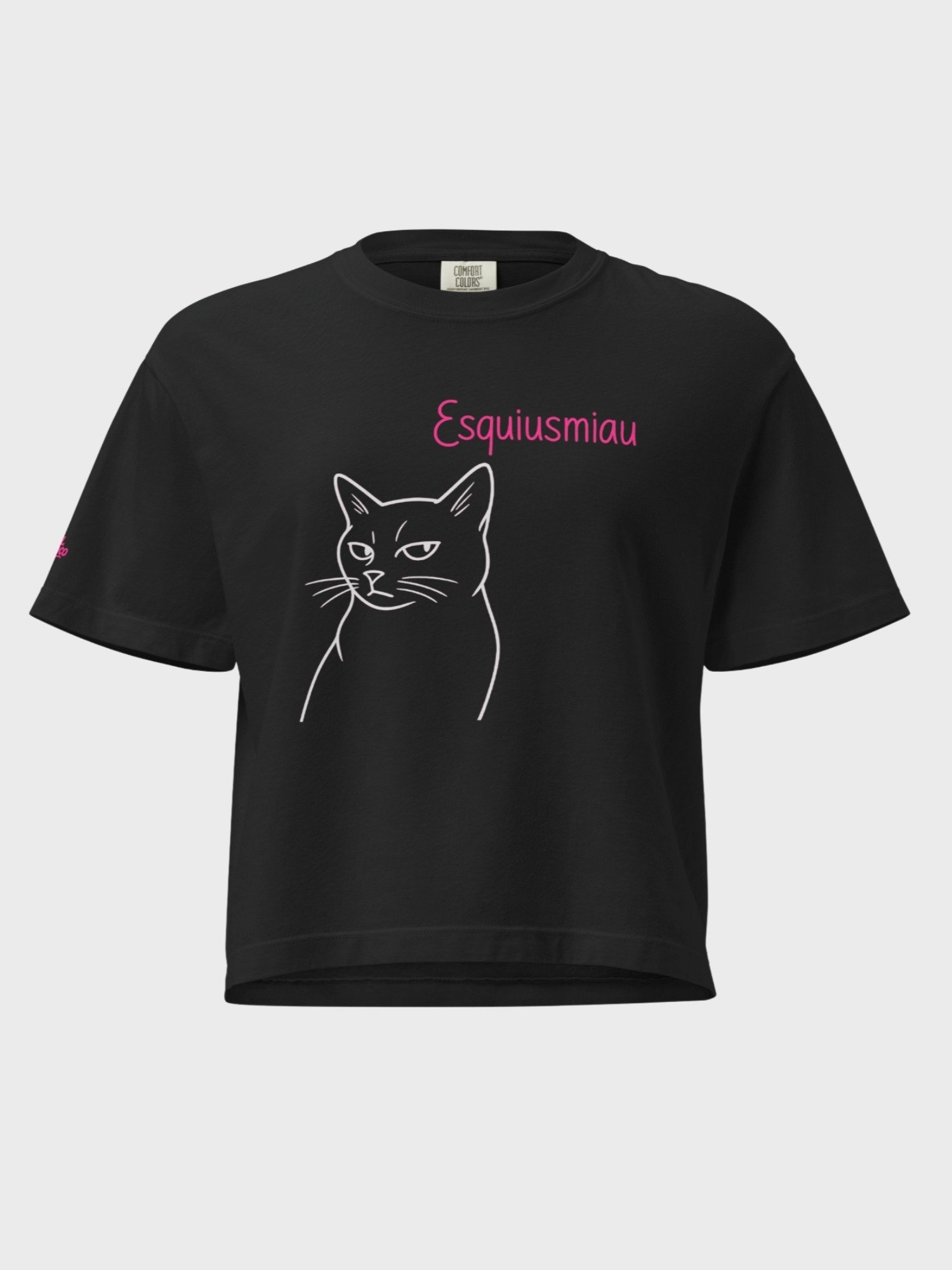 "Esquiusmiau" Boxy Tee (Dark) product image (3)