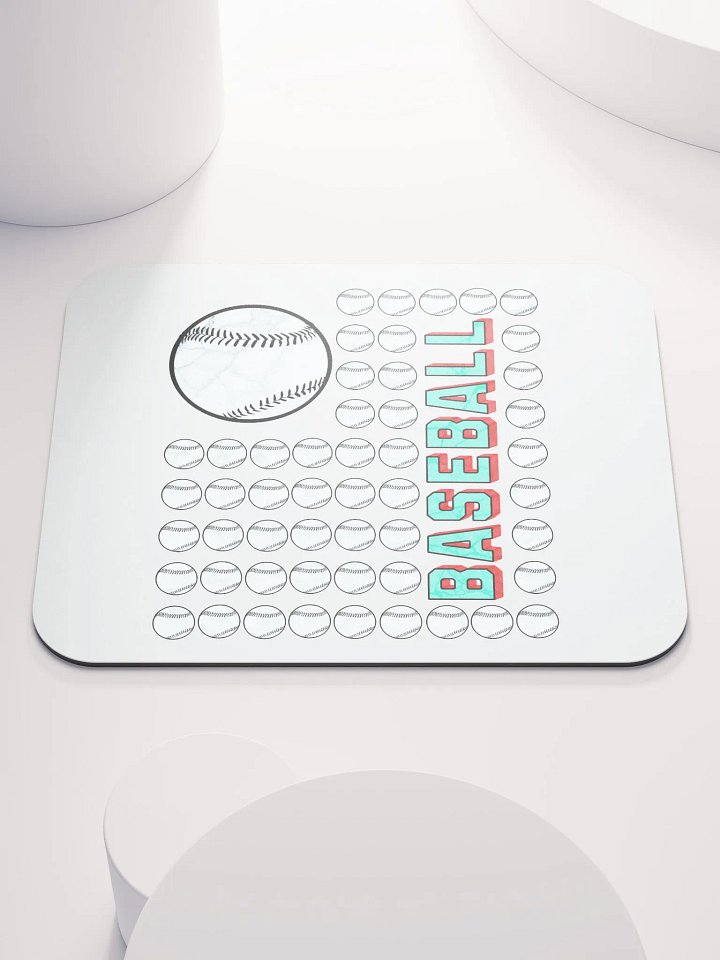 US Flag Baseball Vintage Pattern Mouse Pad product image (1)