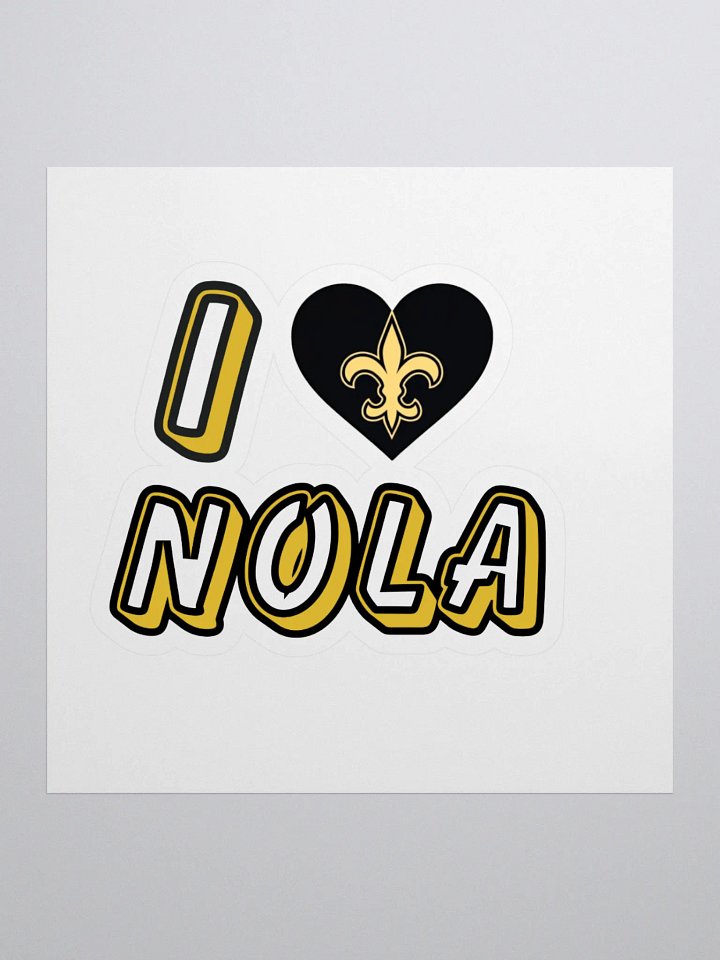I ♥ NOLA Kiss-Cut Stickers product image (1)