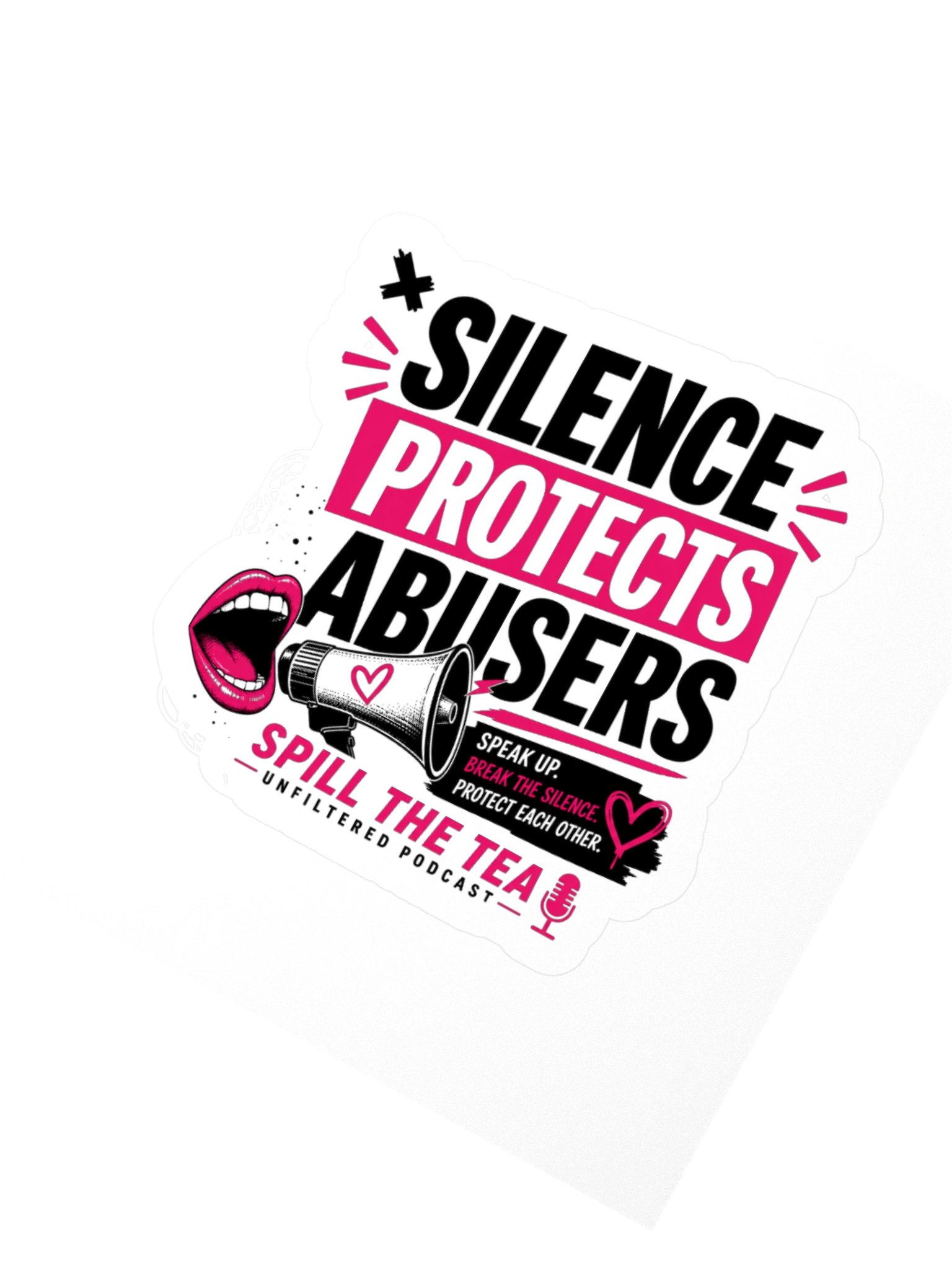 Break the Silence Kiss Cut Sticker product image (2)