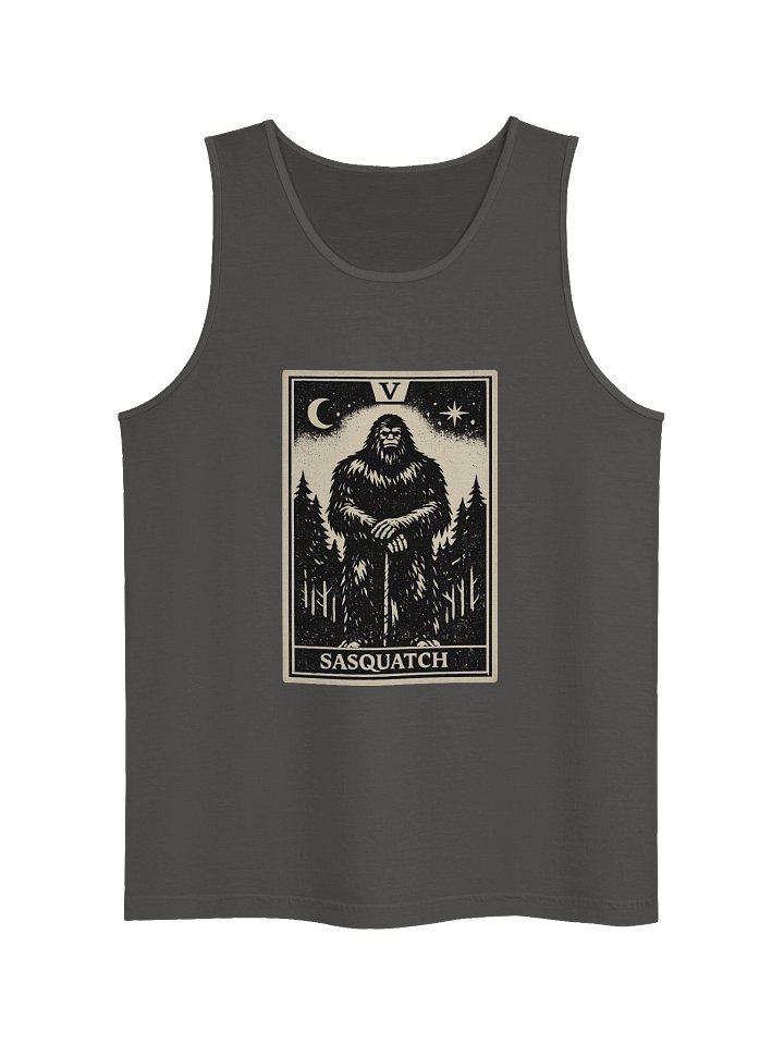 SASQUATCH- THE HIEROPHANT- UNISEX GARMENT DYED TANK TOP product image (7)